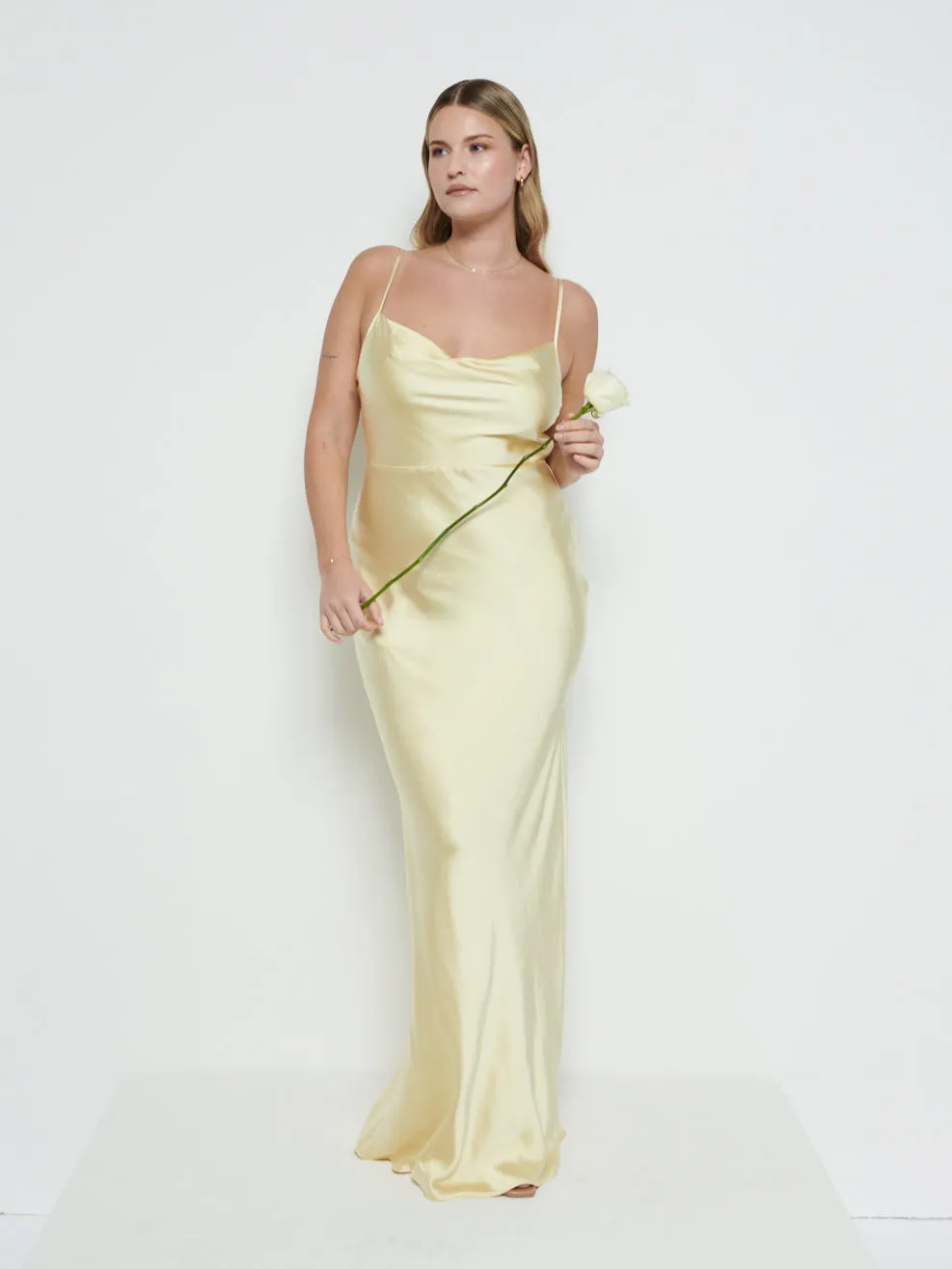 Keisha Maxi Bridesmaid Dress - Lemon sold by Pretty Lavish product image thumbnail 4