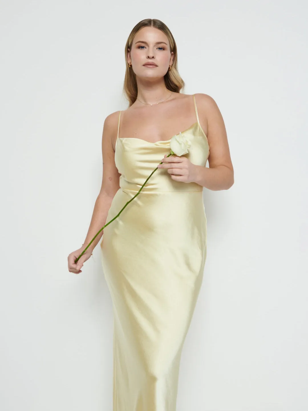 Keisha Maxi Bridesmaid Dress - Lemon sold by Pretty Lavish product image thumbnail 2