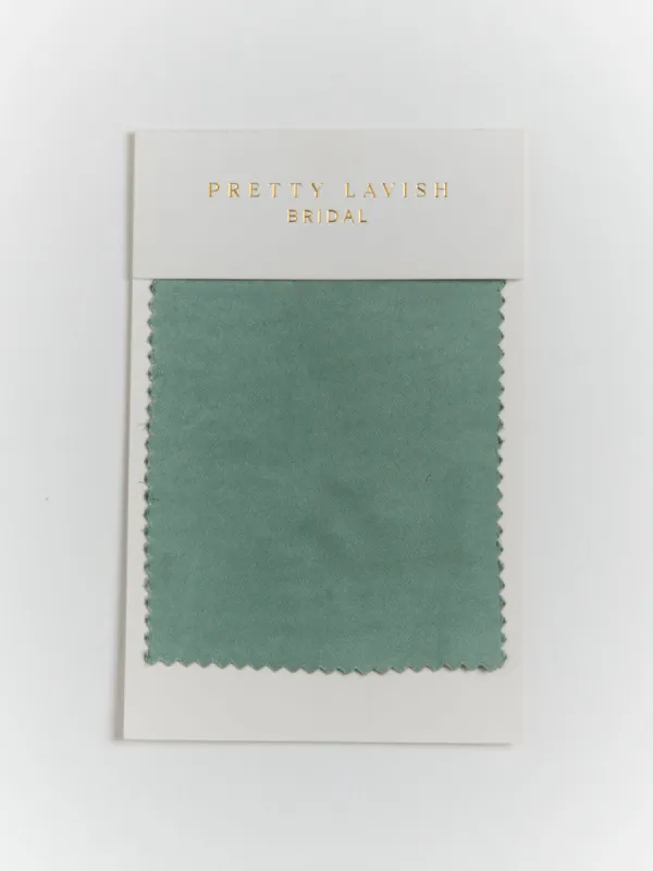 Satin Eucalyptus Swatch sold by Pretty Lavish