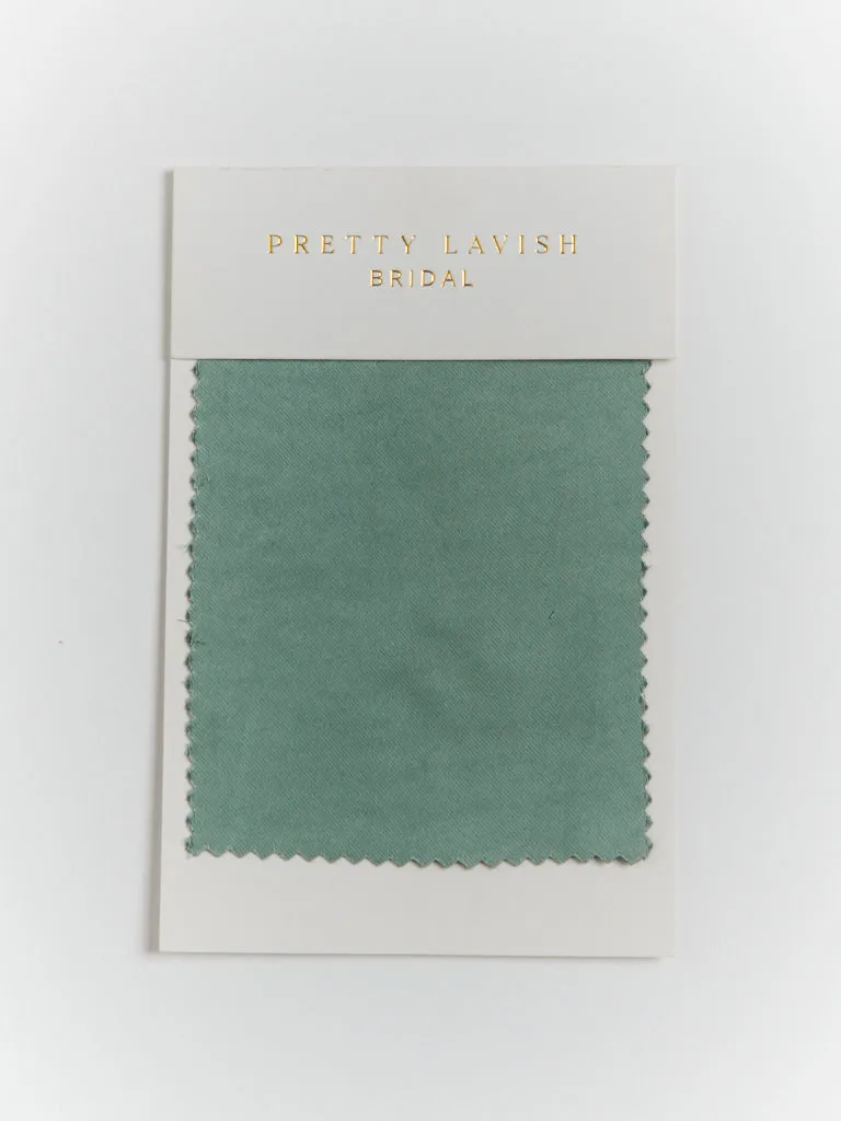 Satin Eucalyptus Swatch sold by Pretty Lavish