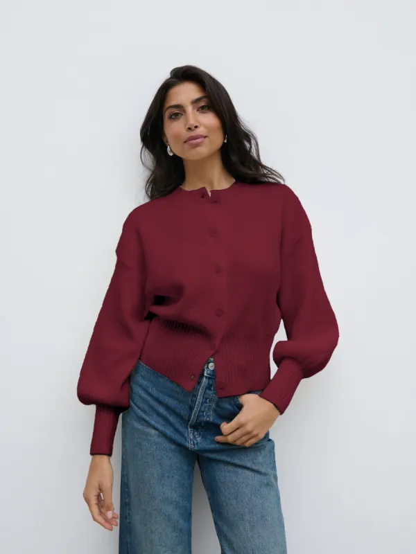 Etta Knit Bomber Jacket - Burgundy sold by Pretty Lavish