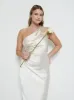 Juliet Ruched Maxi Bridesmaid Dress - Matte Champagne sold by Pretty Lavish