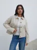 Isla Cropped Trench Coat - Stone sold by Pretty Lavish