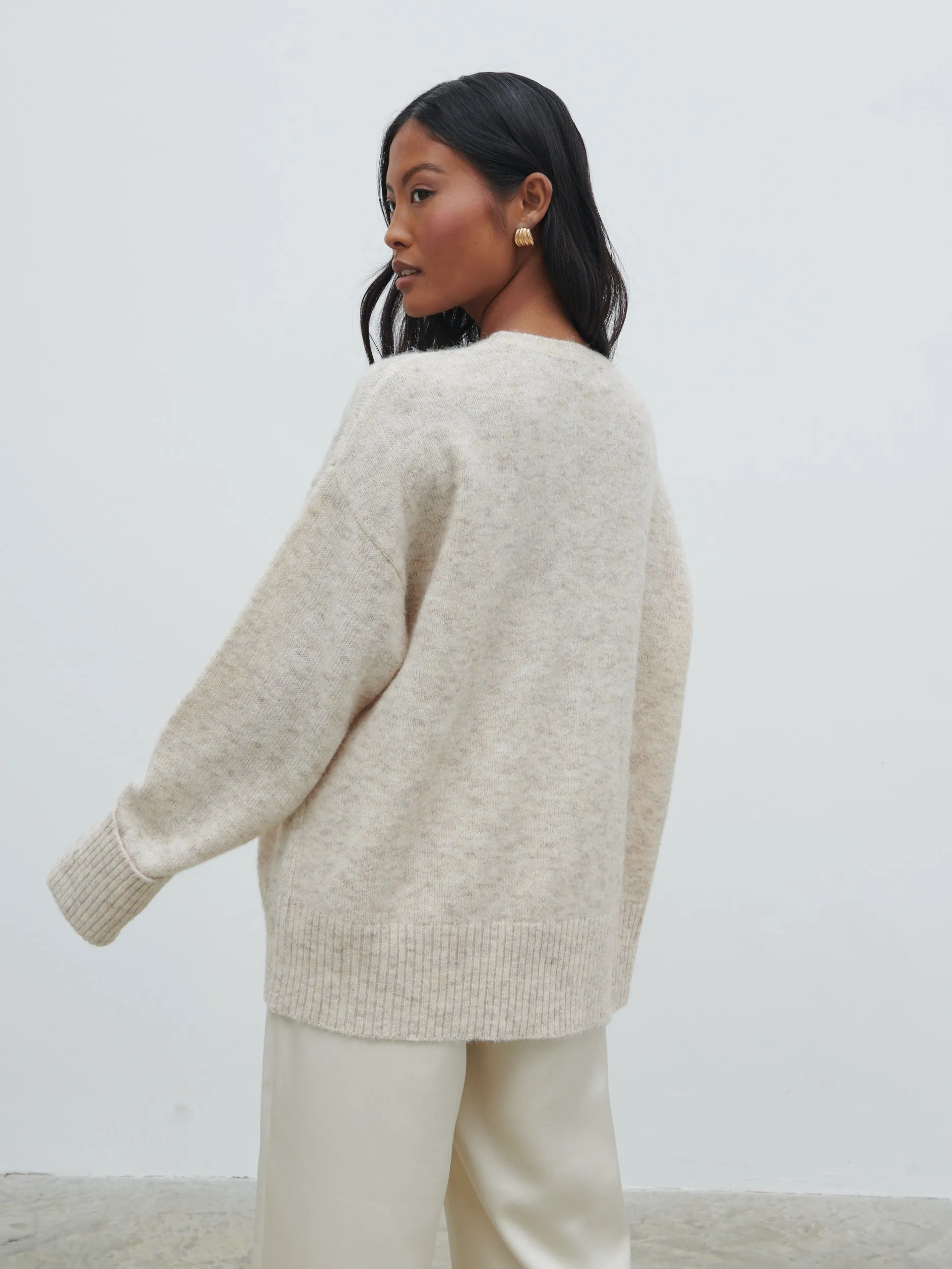 Nina Knit Jumper - Beige Marl sold by Pretty Lavish product image thumbnail 3