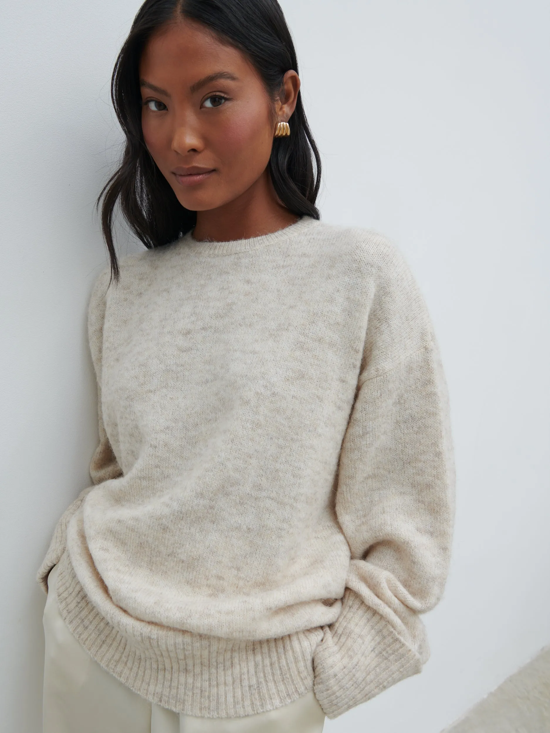 Nina Knit Jumper - Beige Marl sold by Pretty Lavish product image thumbnail 2