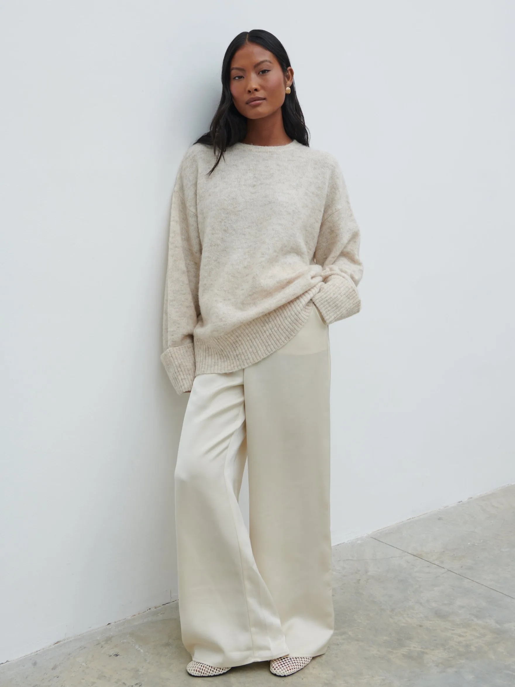 Nina Knit Jumper - Beige Marl sold by Pretty Lavish product image thumbnail 5