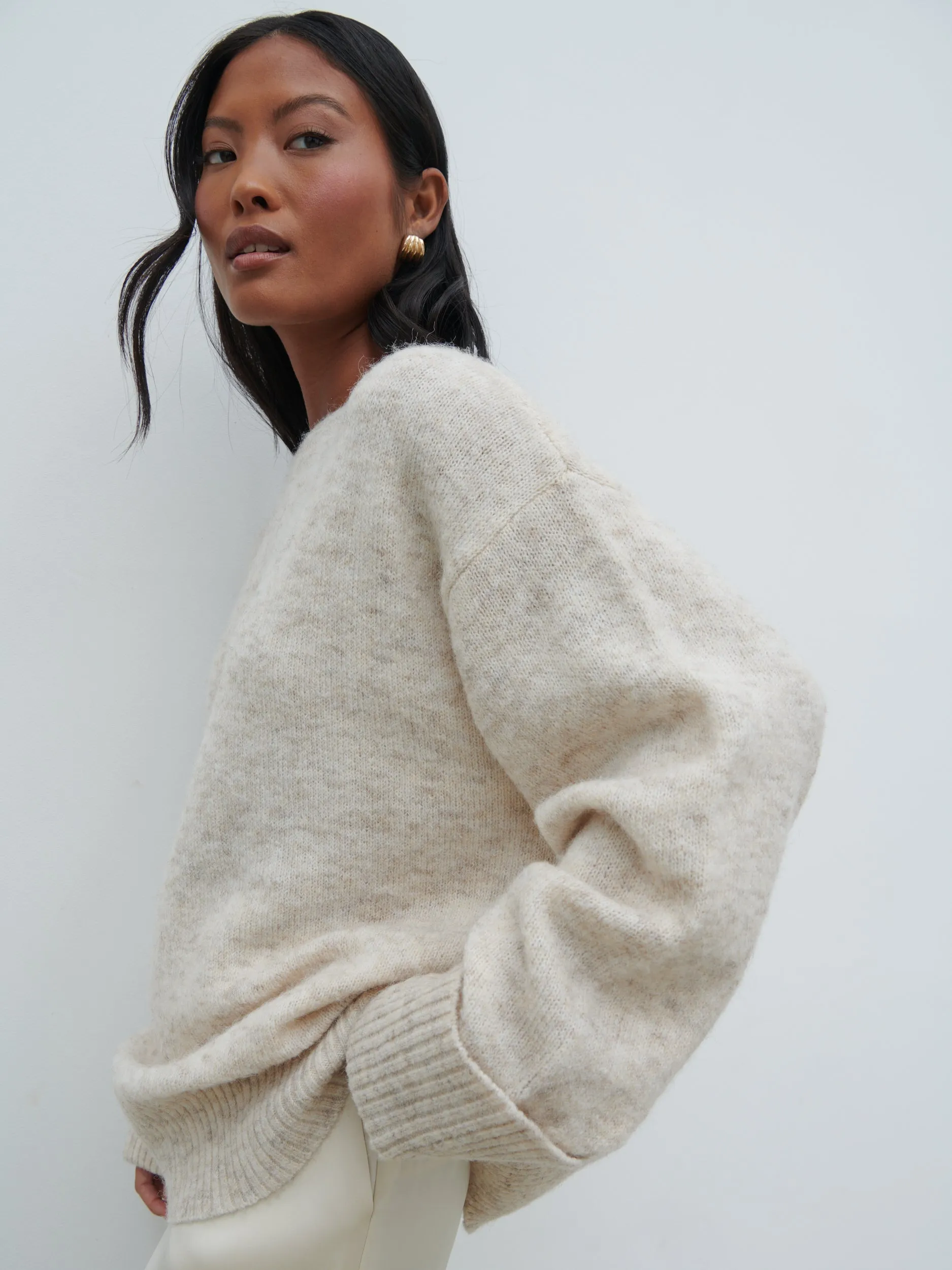 Nina Knit Jumper - Beige Marl sold by Pretty Lavish product image thumbnail 4