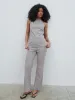 Laria Tailored Backless Top - Stone sold by Pretty Lavish