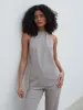 Laria Tailored Backless Top - Stone sold by Pretty Lavish