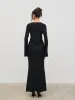 Evalina Crinkle Maxi Skirt - Black sold by Pretty Lavish