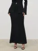 Evalina Crinkle Maxi Skirt - Black sold by Pretty Lavish