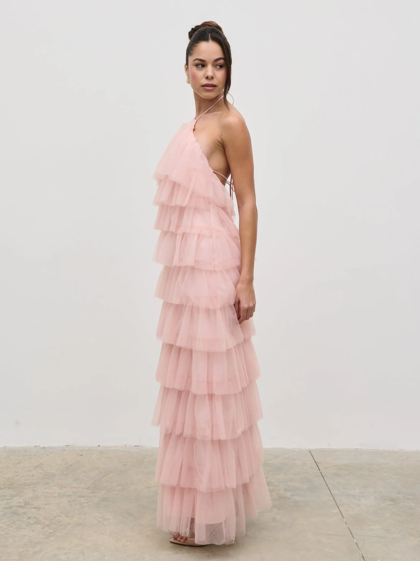 Carri Tulle Maxi Dress - Peony Pink sold by Pretty Lavish product image thumbnail 3