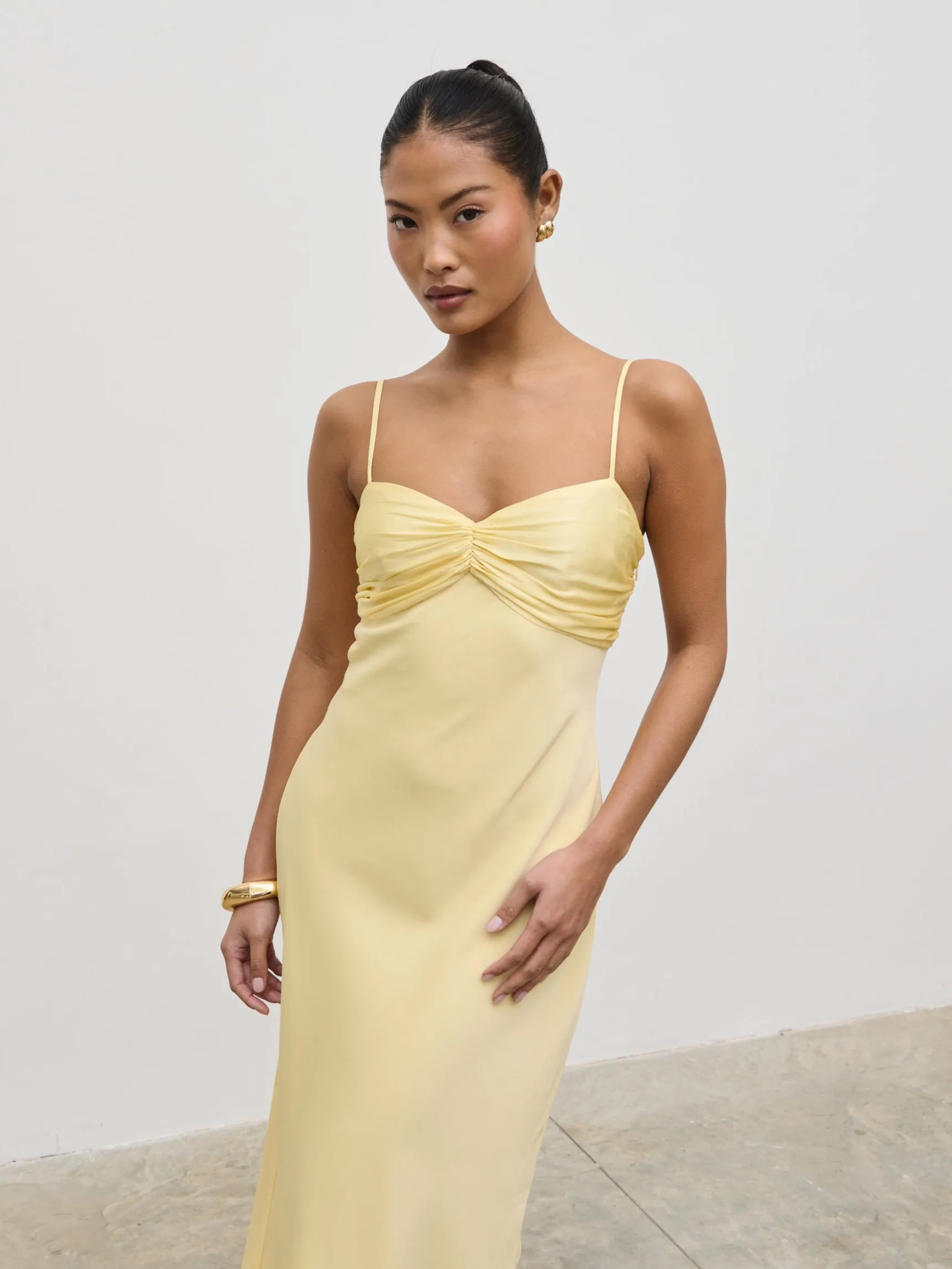 Joely Contrast Midaxi Dress - Lemon sold by Pretty Lavish product image thumbnail 2