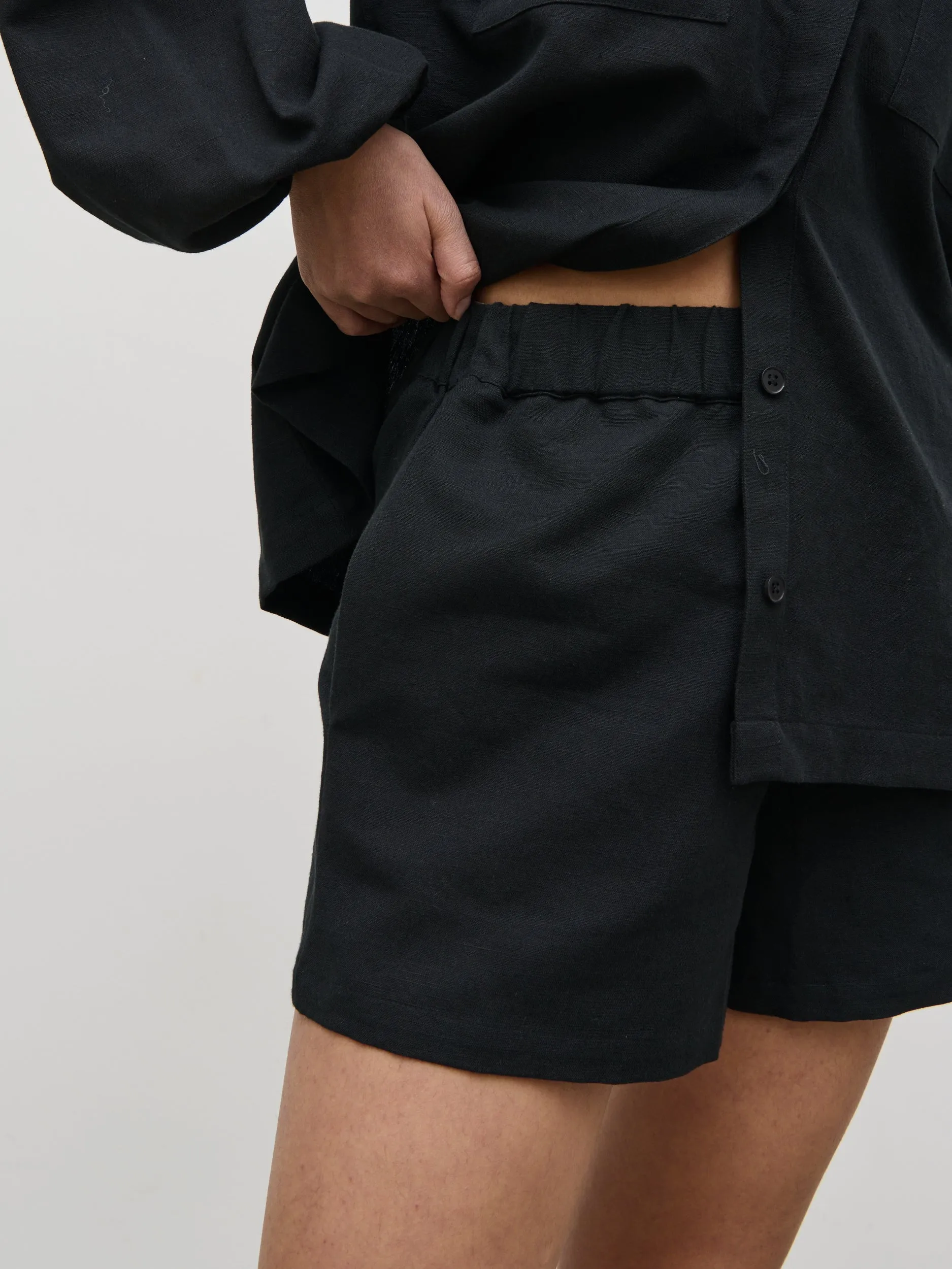 Emerson Cotton Shorts - Black sold by Pretty Lavish product image thumbnail 3