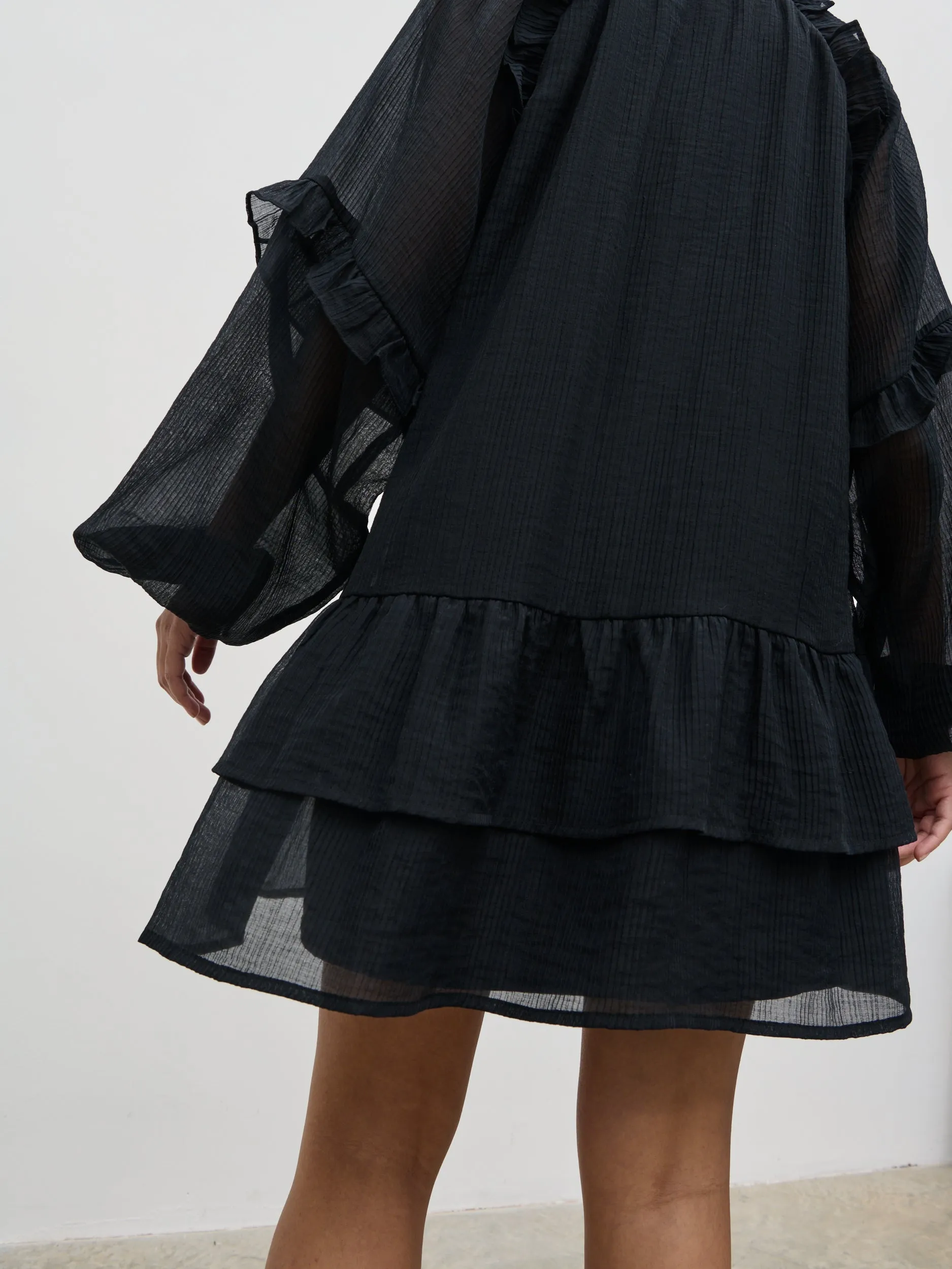 Betsy Long Sleeve Mini Dress - Black sold by Pretty Lavish product image thumbnail 3