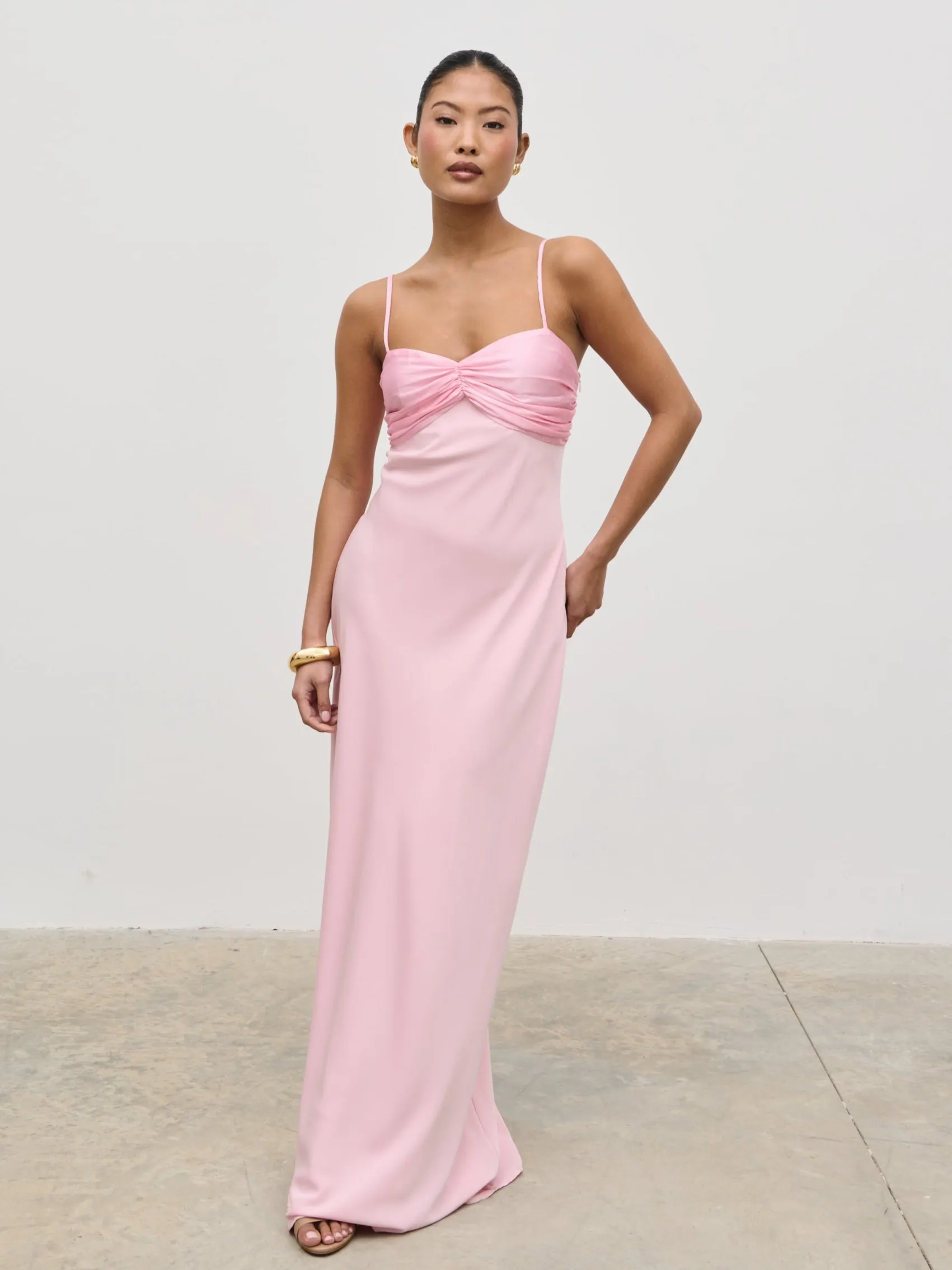 Joely Contrast Maxi Dress - Peony Pink sold by Pretty Lavish product image thumbnail 3