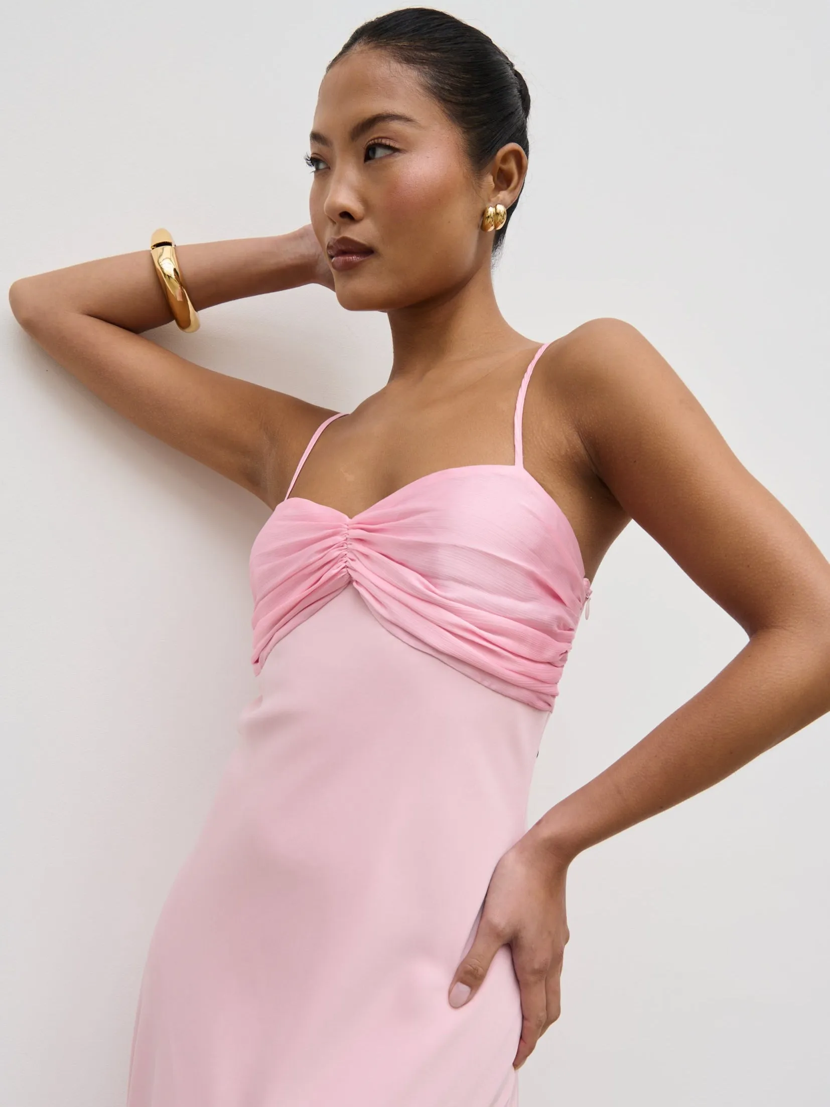 Joely Contrast Maxi Dress - Peony Pink sold by Pretty Lavish product image thumbnail 5