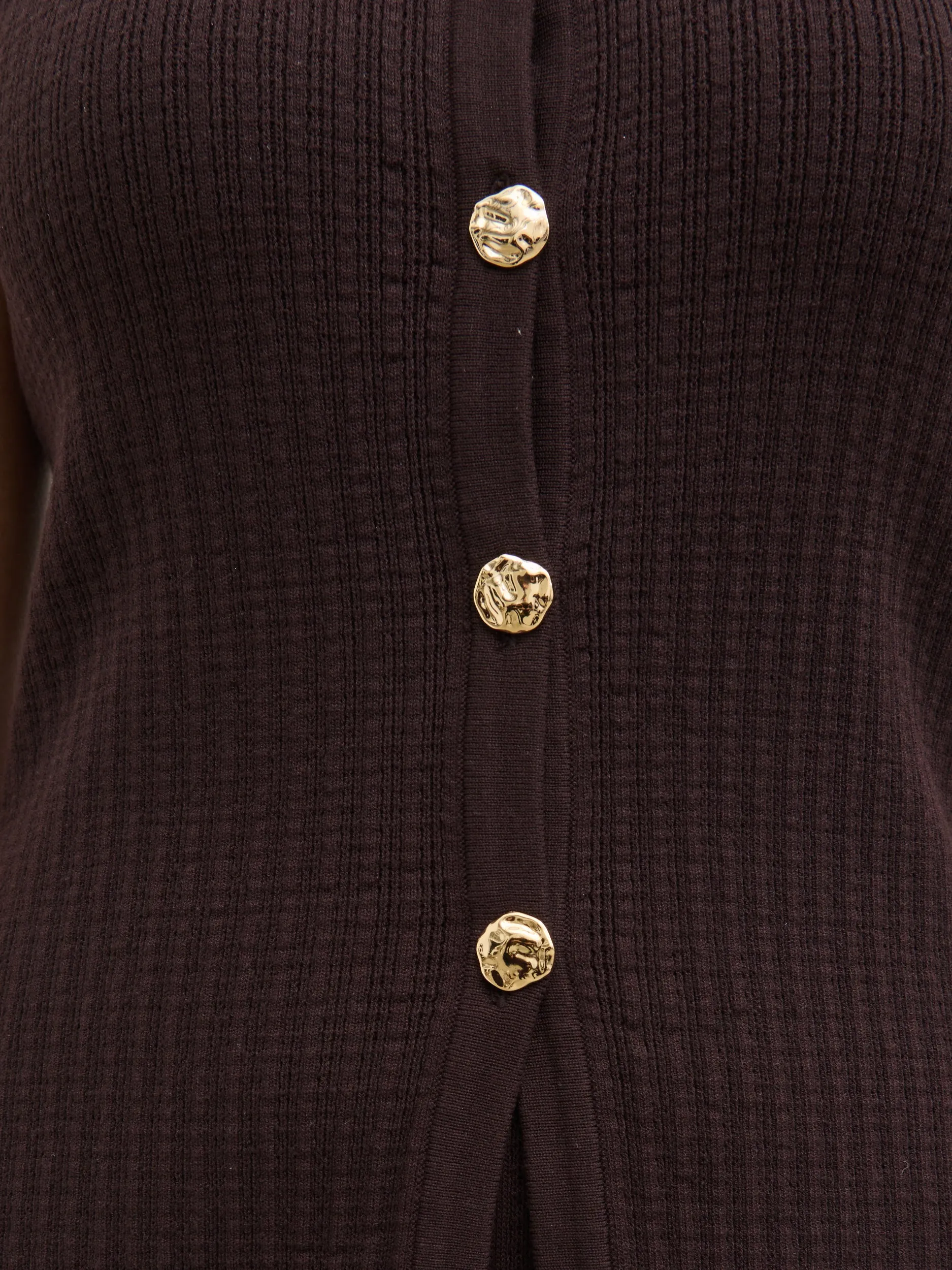 Gabriella Crochet Knit Top - Brown sold by Pretty Lavish product image thumbnail 3