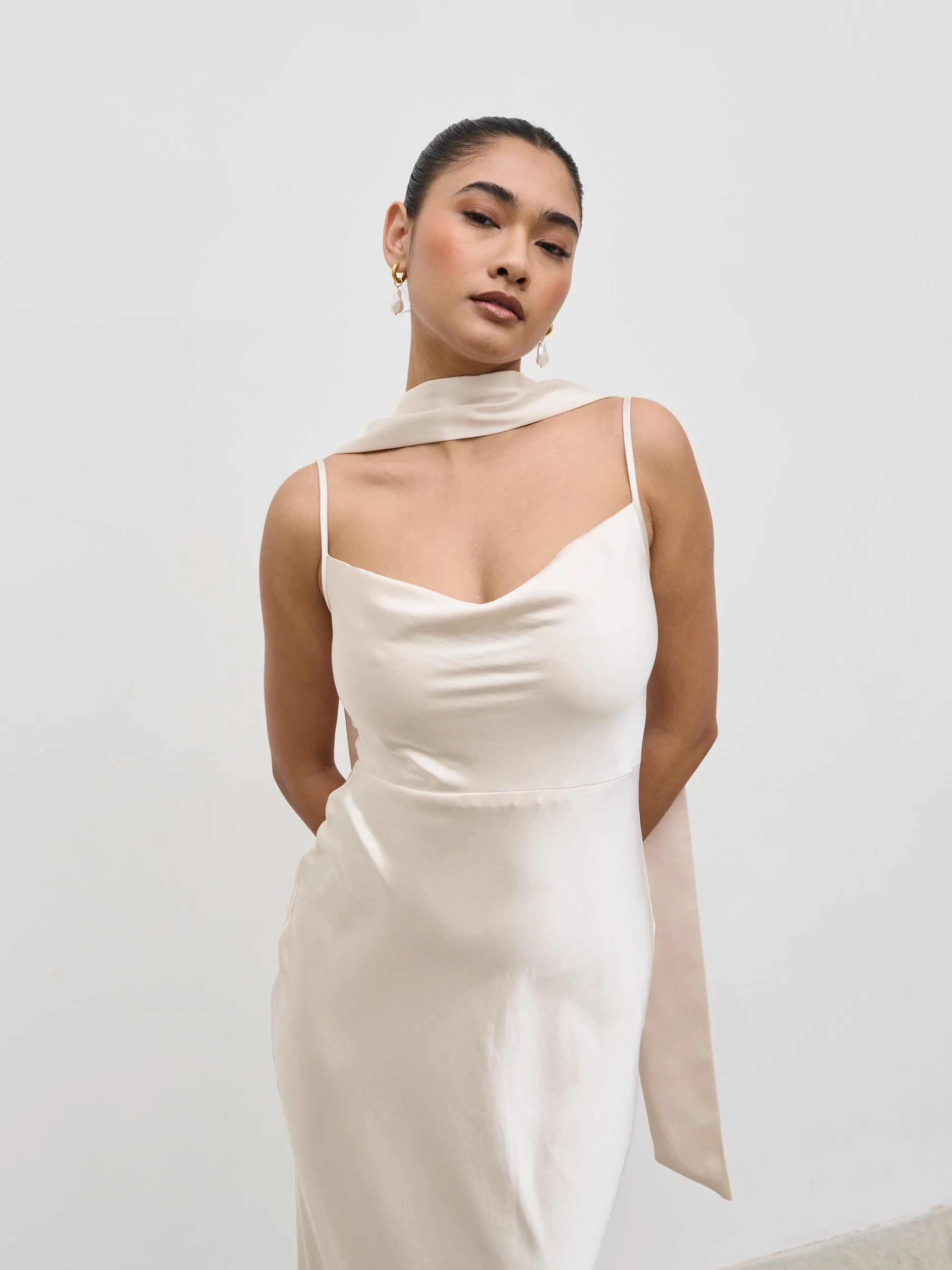 Satin Sash - Champagne sold by Pretty Lavish