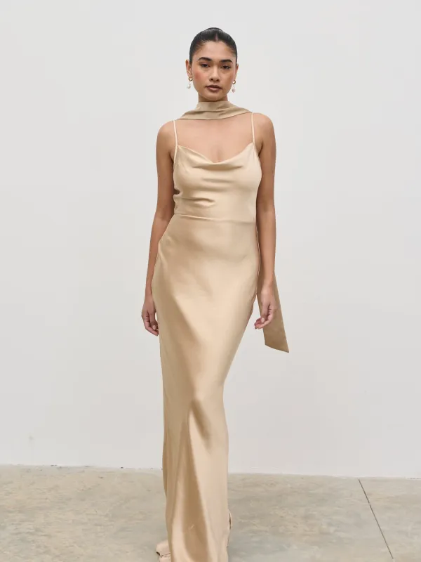 Satin Sash - Bronze sold by Pretty Lavish