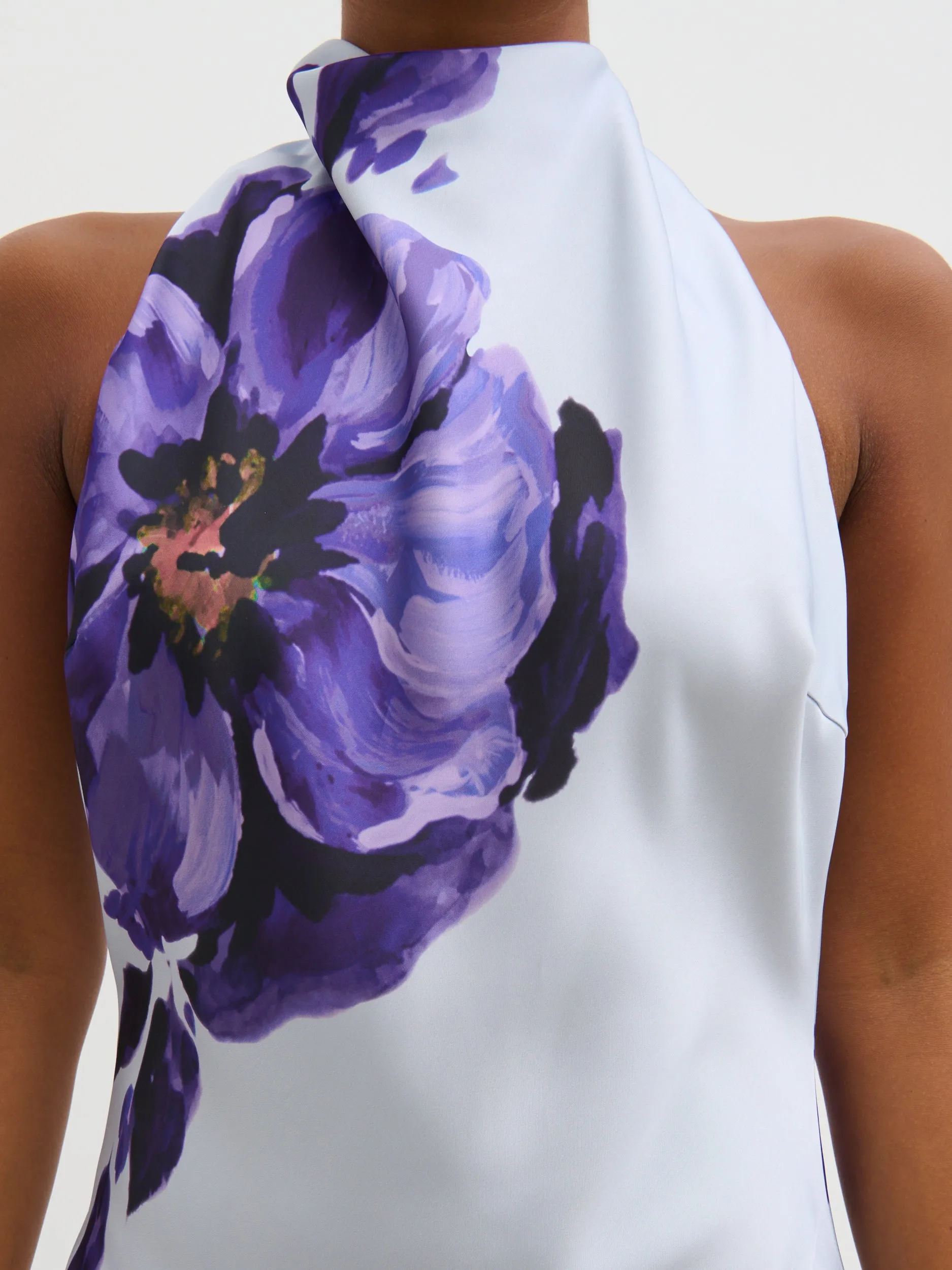 Edita Cowl Neck Maxi Dress - Lilac Floral sold by Pretty Lavish product image thumbnail 5
