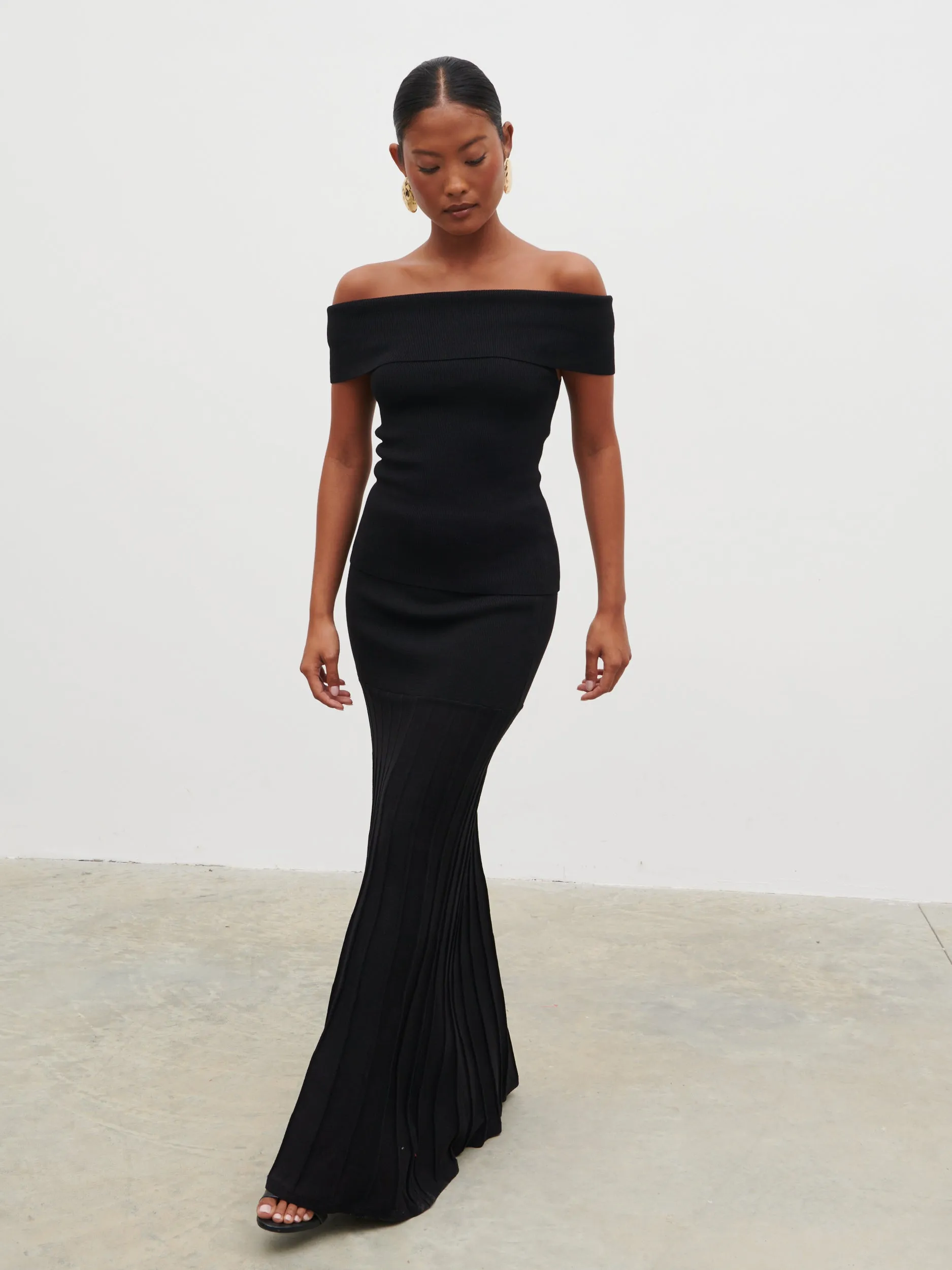 Reagan Bardot Knit Top - Black sold by Pretty Lavish product image thumbnail 4