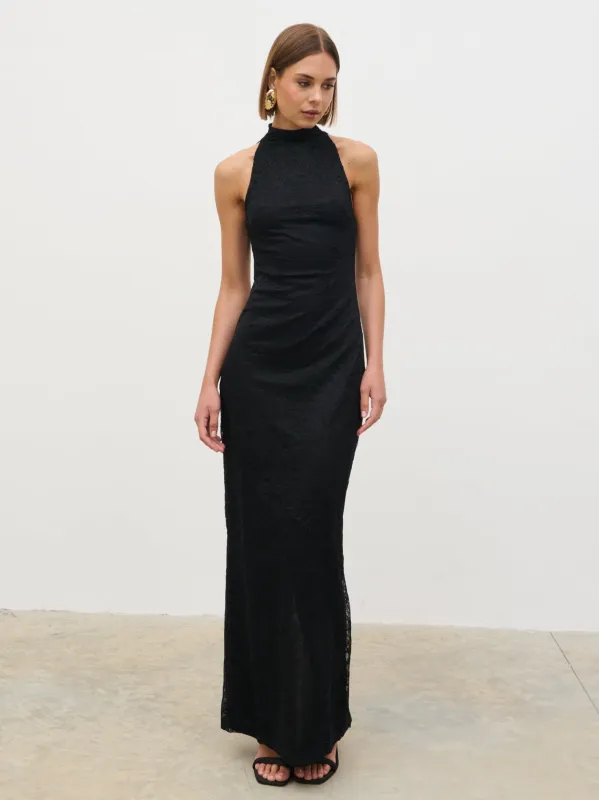 Rosalee Lace Maxi Dress - Black sold by Pretty Lavish