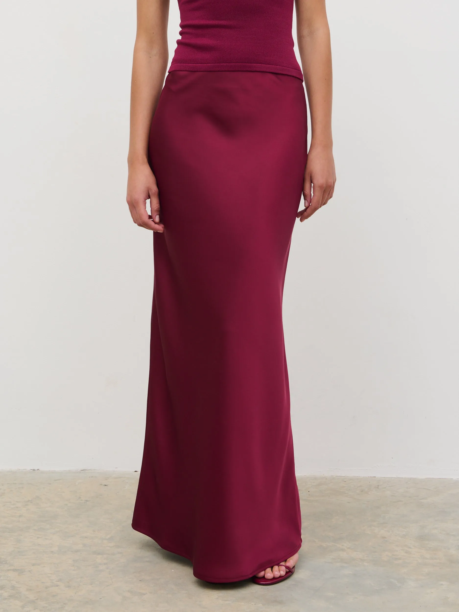 Breya Maxi Skirt - Wine sold by Pretty Lavish product image thumbnail 2