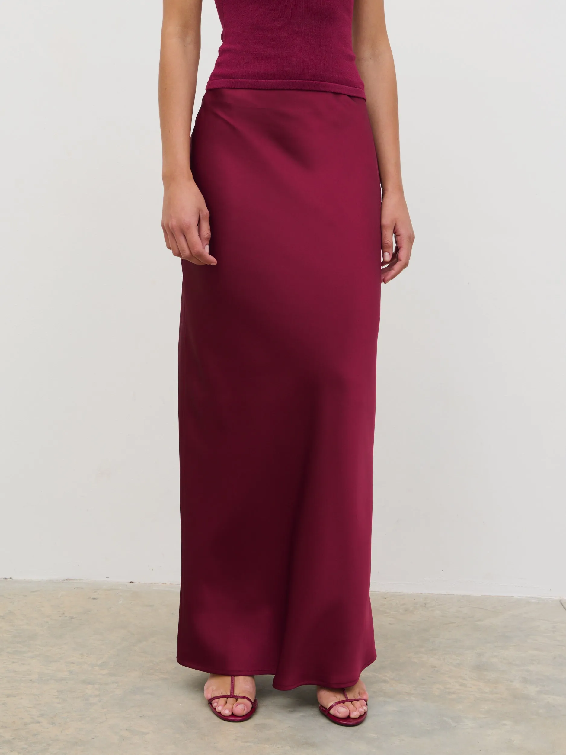 Breya Maxi Skirt - Wine sold by Pretty Lavish product image thumbnail 5