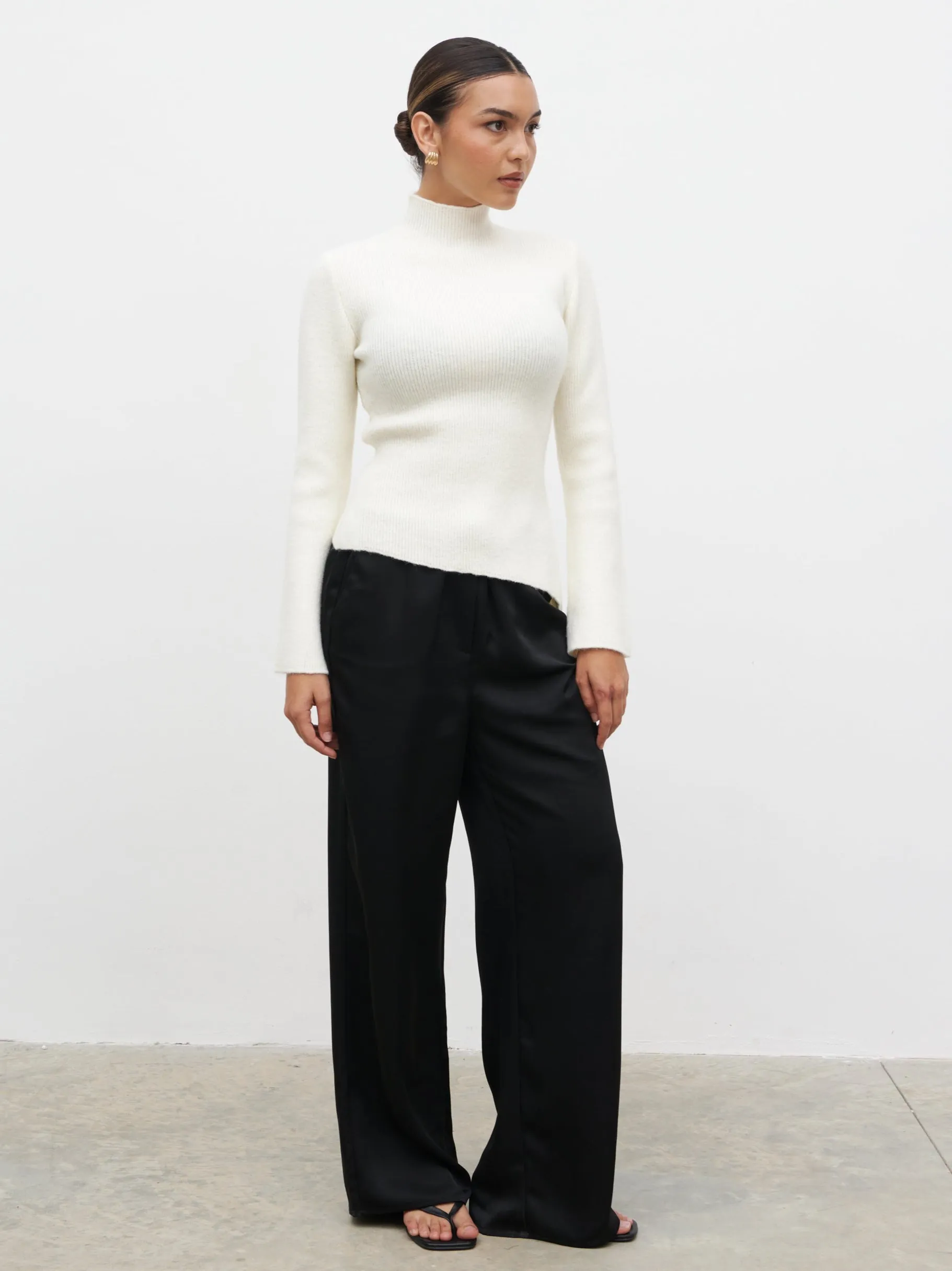 Odyssey A-Line Knit Jumper - Cream sold by Pretty Lavish product image thumbnail 3