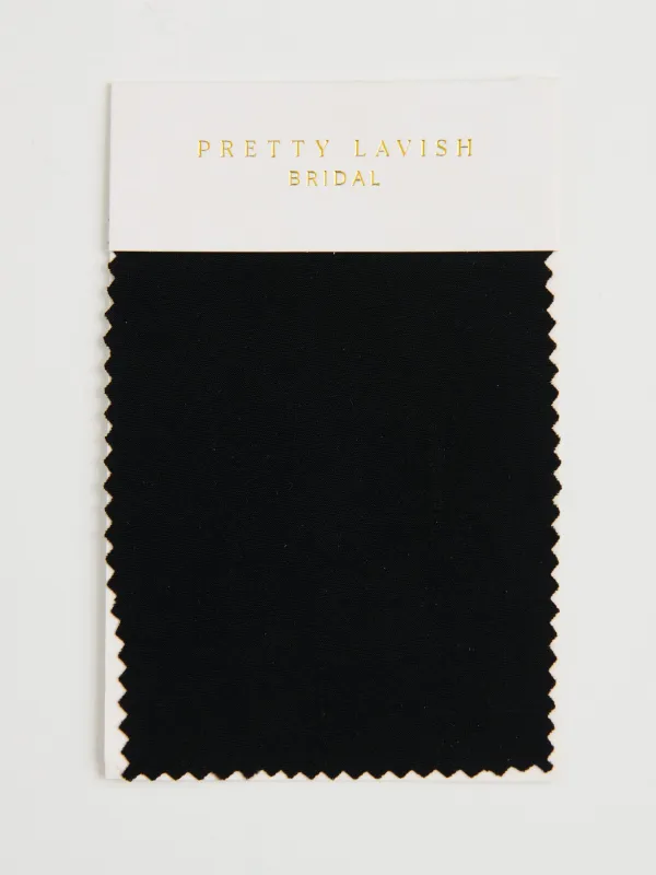 Jersey Bridesmaid Swatch - Black sold by Pretty Lavish