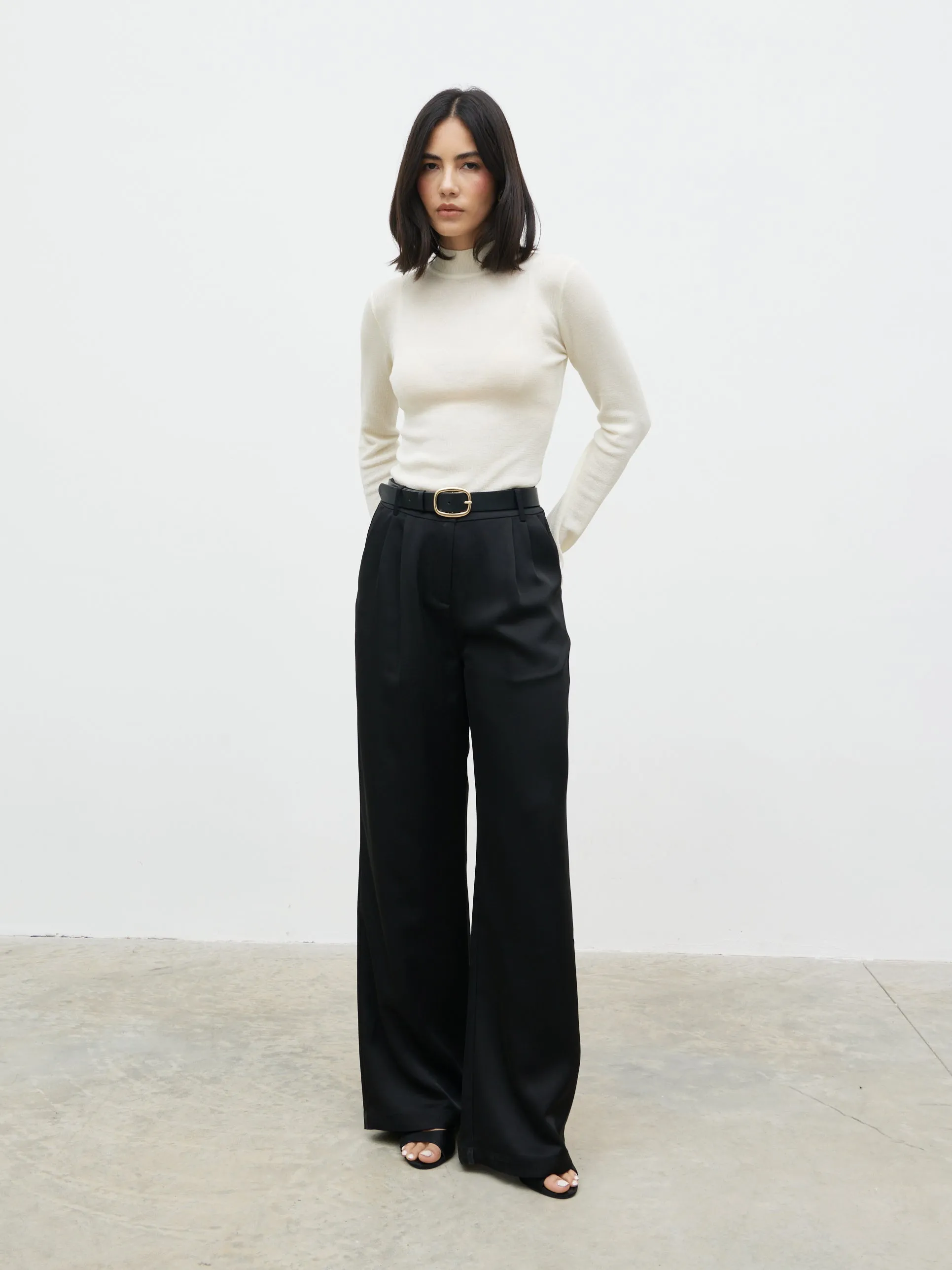 Charli Sheer Knit Top - Cream sold by Pretty Lavish product image thumbnail 5