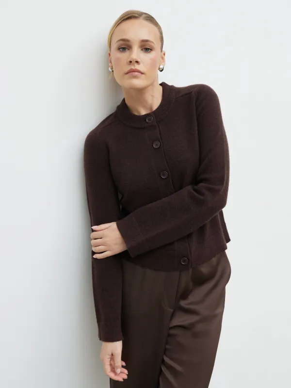 Katarina Knit Cardigan - Chocolate made by Pretty Lavish