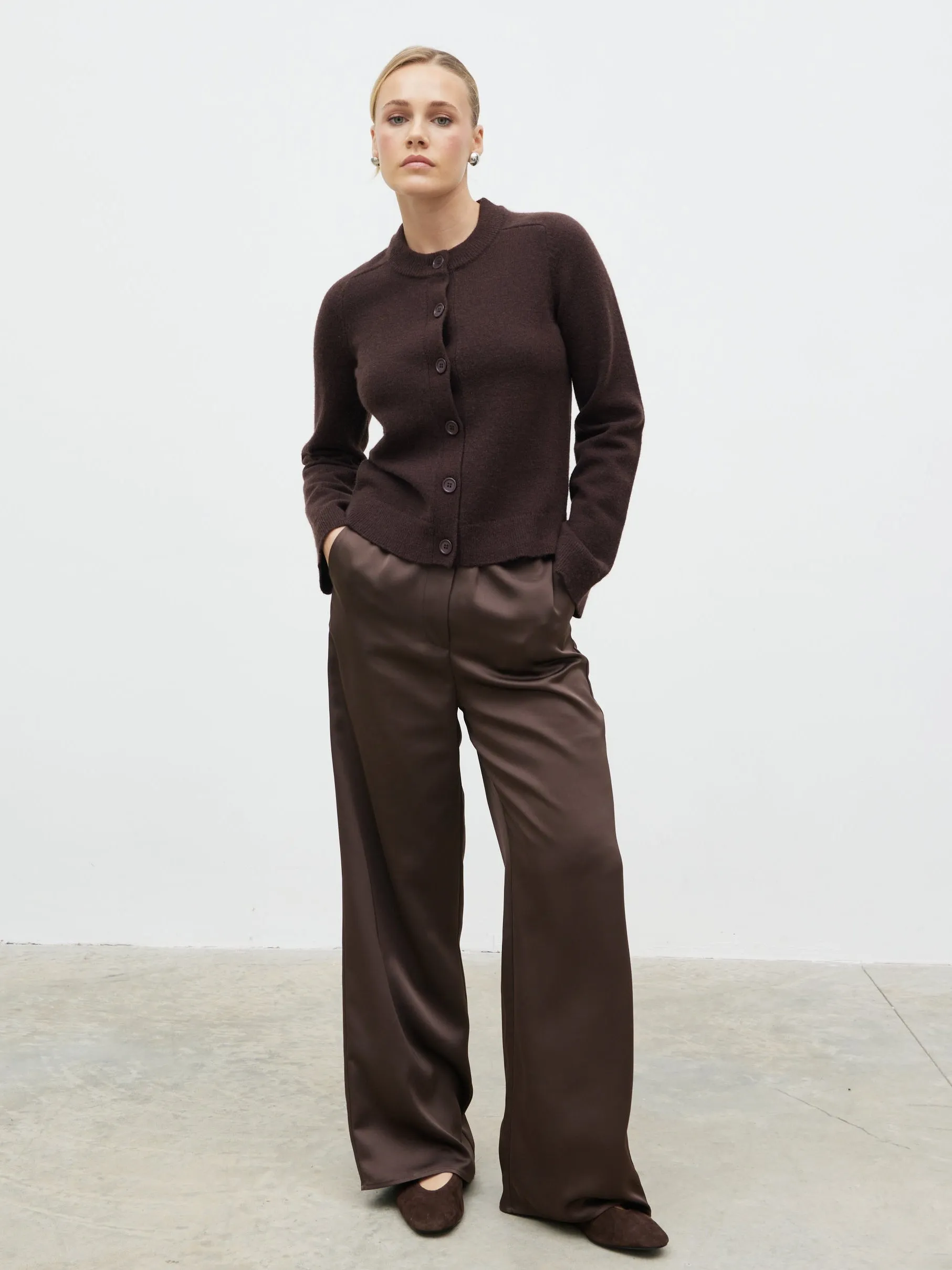 Katarina Knit Cardigan - Chocolate sold by Pretty Lavish product image thumbnail 5