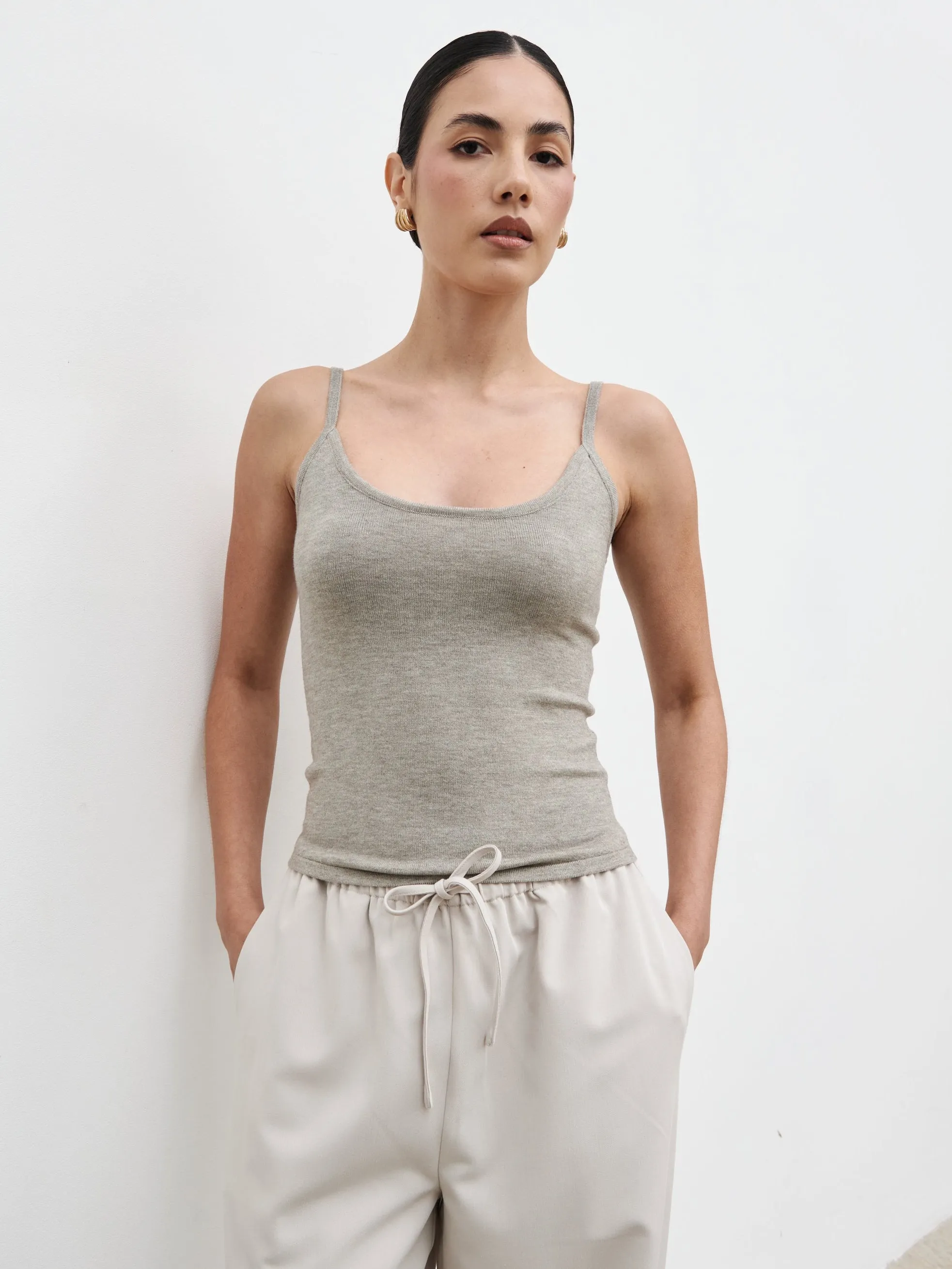 Elani Knit Cardigan and Cami Set - Mushroom sold by Pretty Lavish product image thumbnail 5