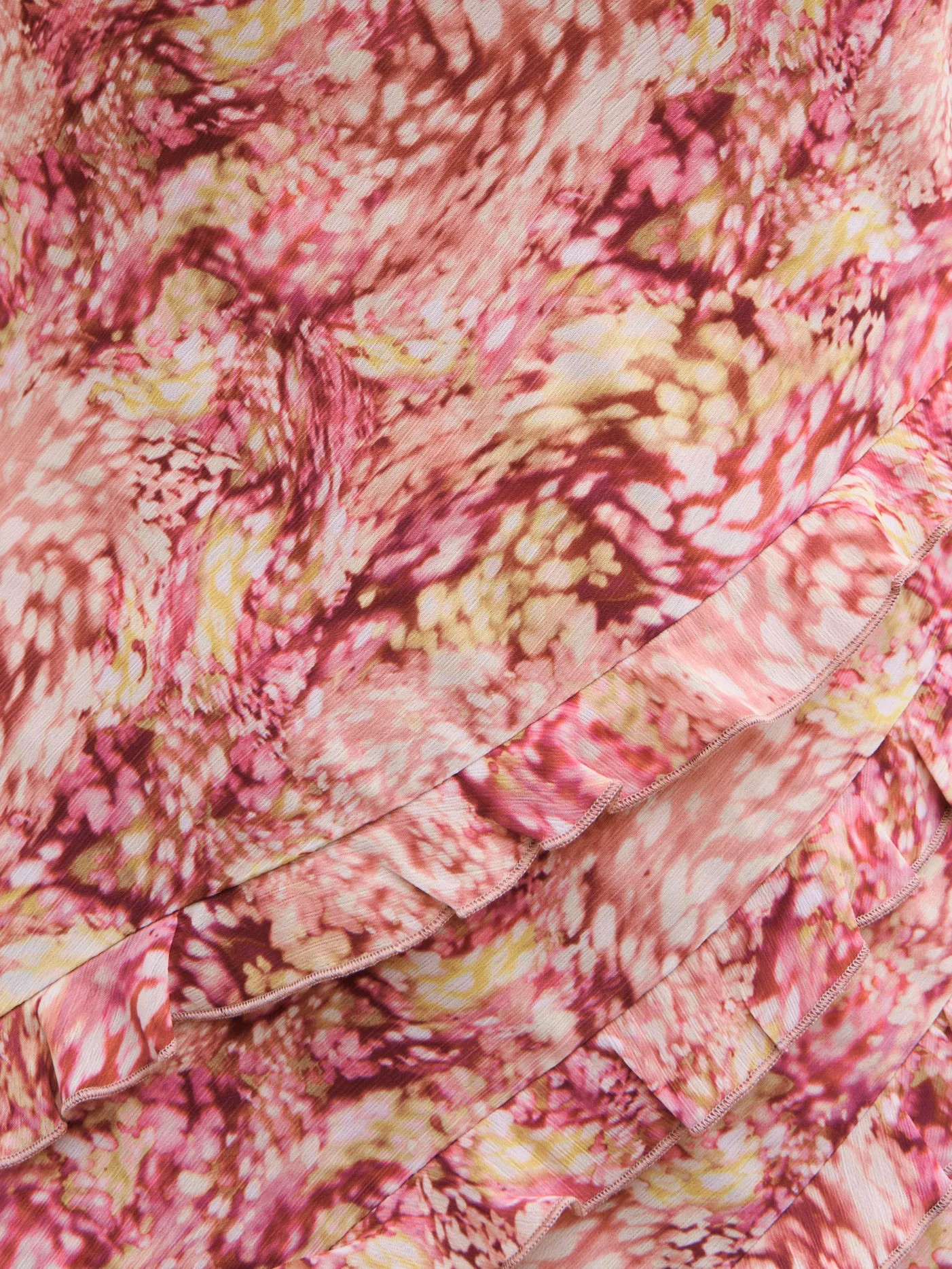 Constance Scarf Ruffle Maxi Dress - Berry Multi Abstract sold by Pretty Lavish product image thumbnail 5