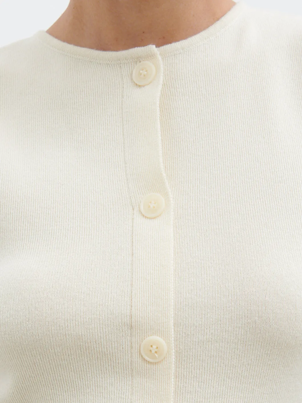 Alba Knit Longline Waistcoat - Cream sold by Pretty Lavish product image thumbnail 3