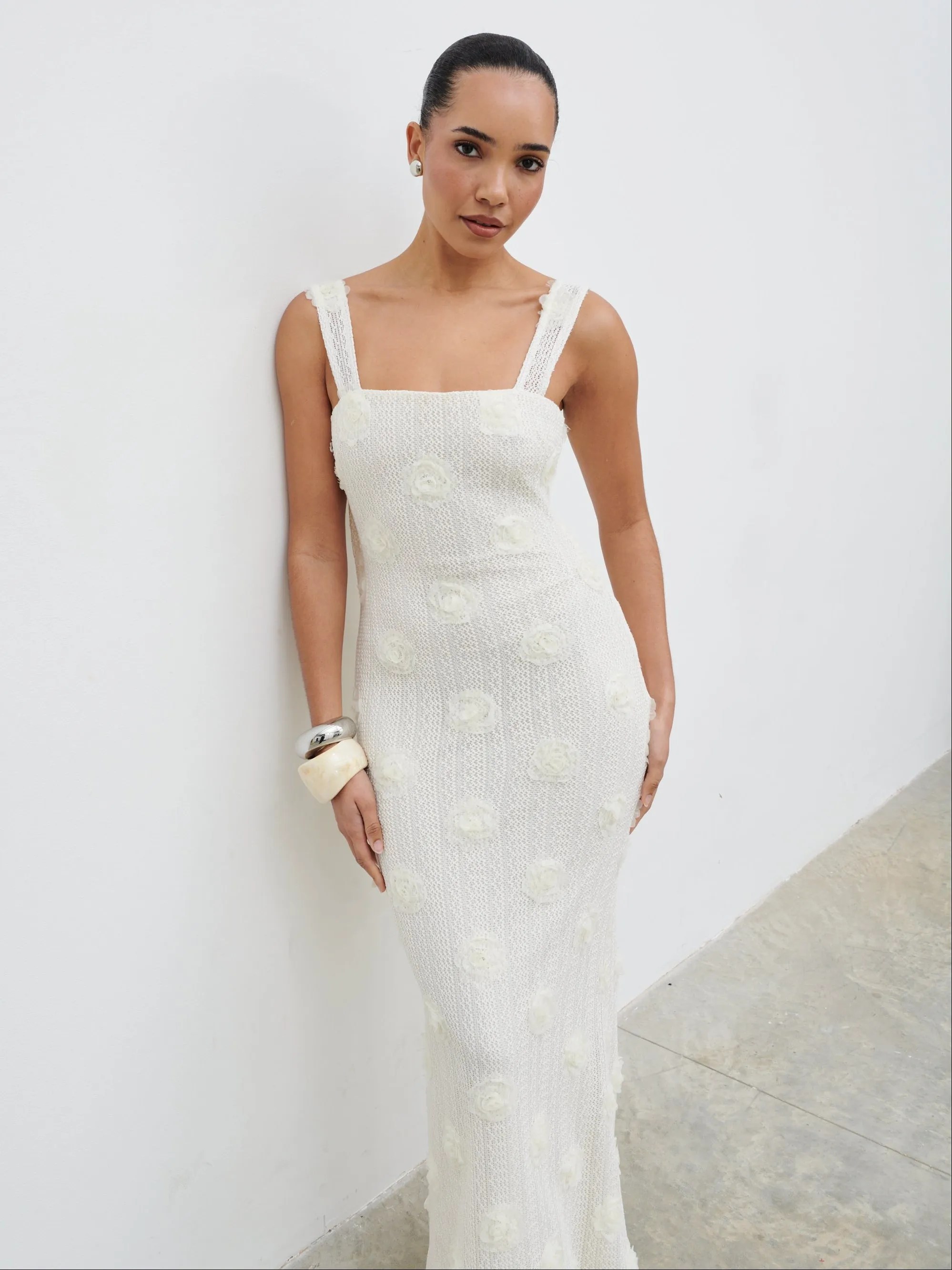 Nancie Floral Maxi Dress - Cream sold by Pretty Lavish product image thumbnail 2