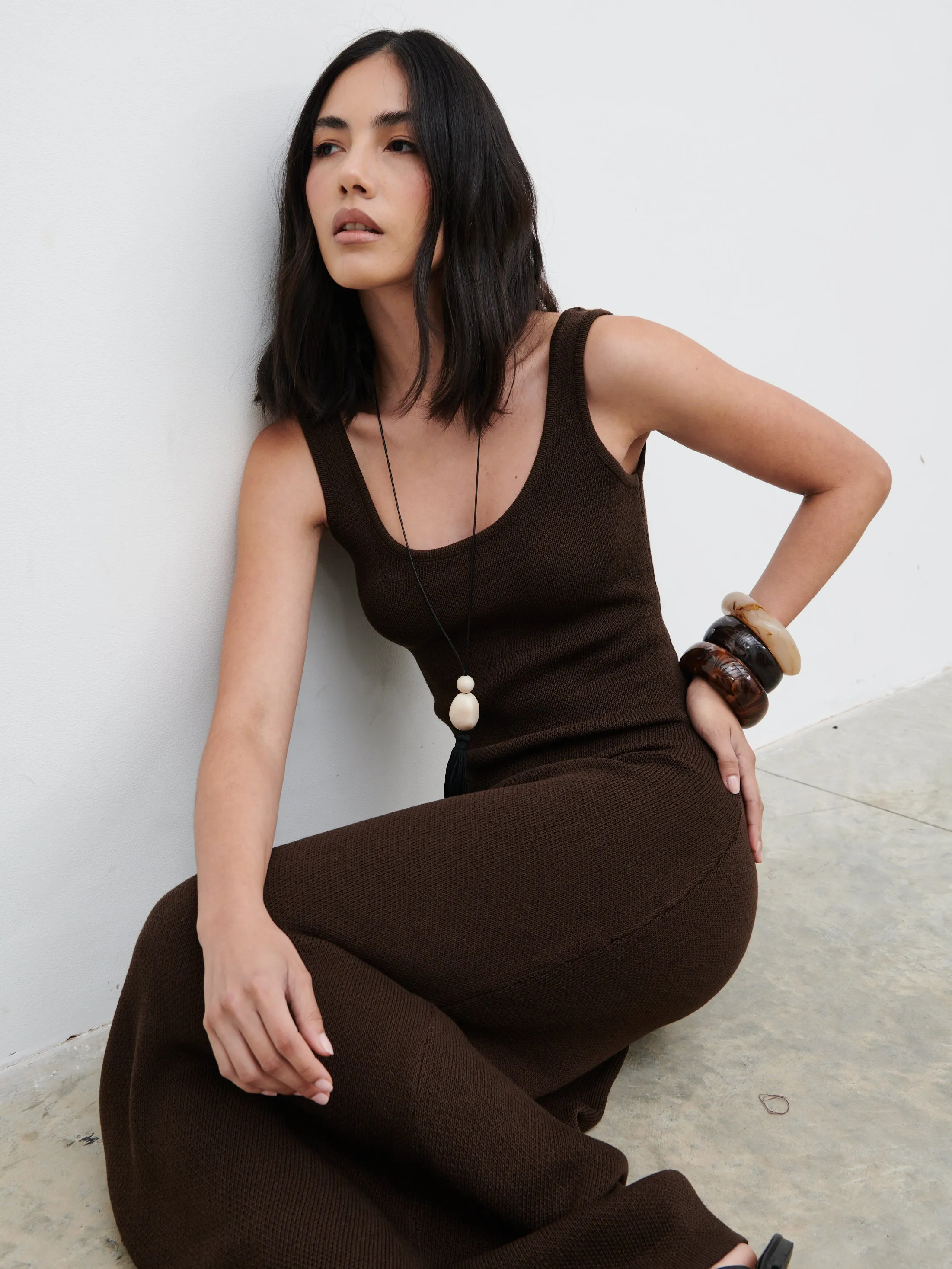 Dora Maxi Dress - Chocolate Brown sold by Pretty Lavish