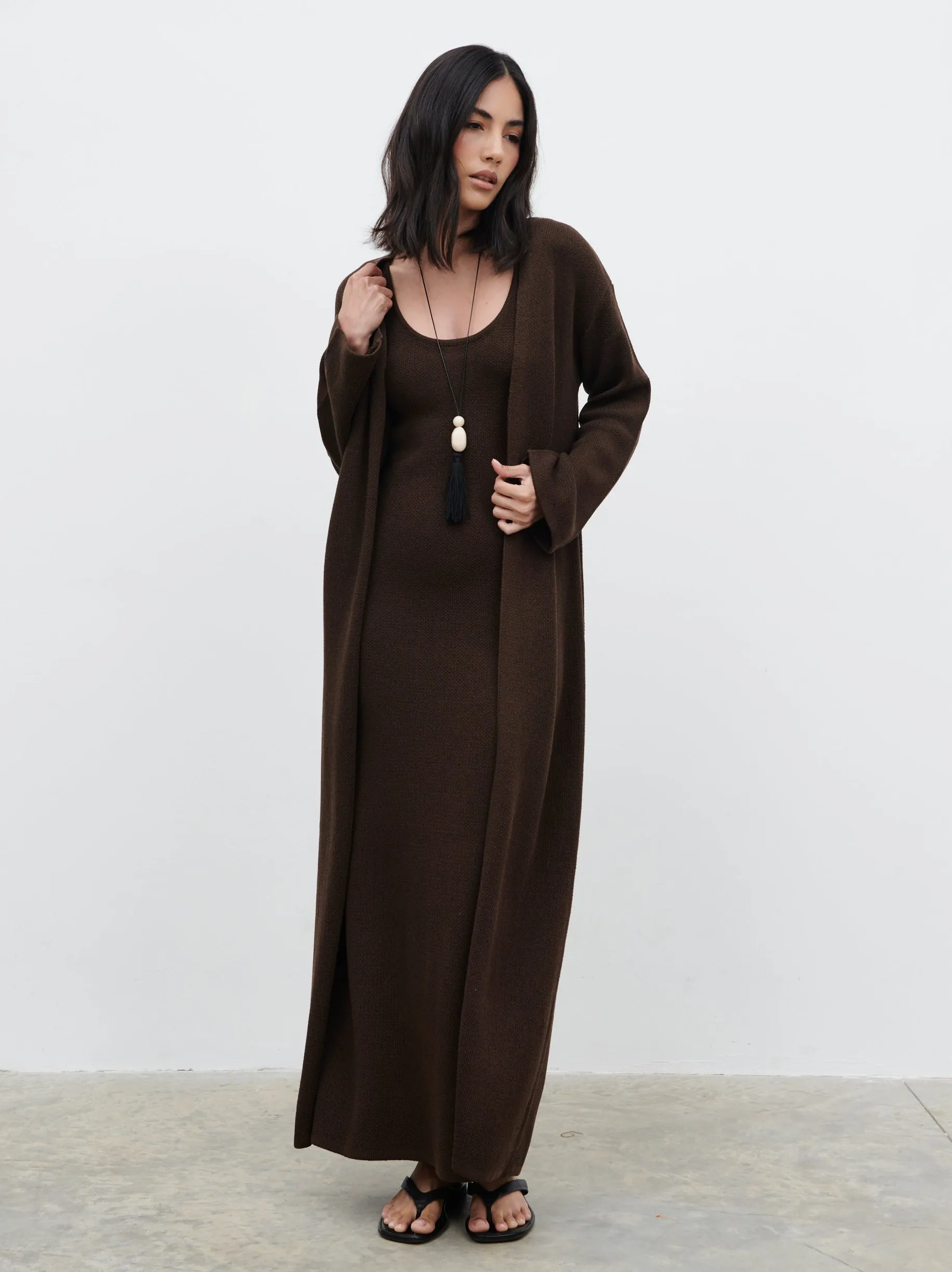 Dora Maxi Dress - Chocolate Brown sold by Pretty Lavish product image thumbnail 4