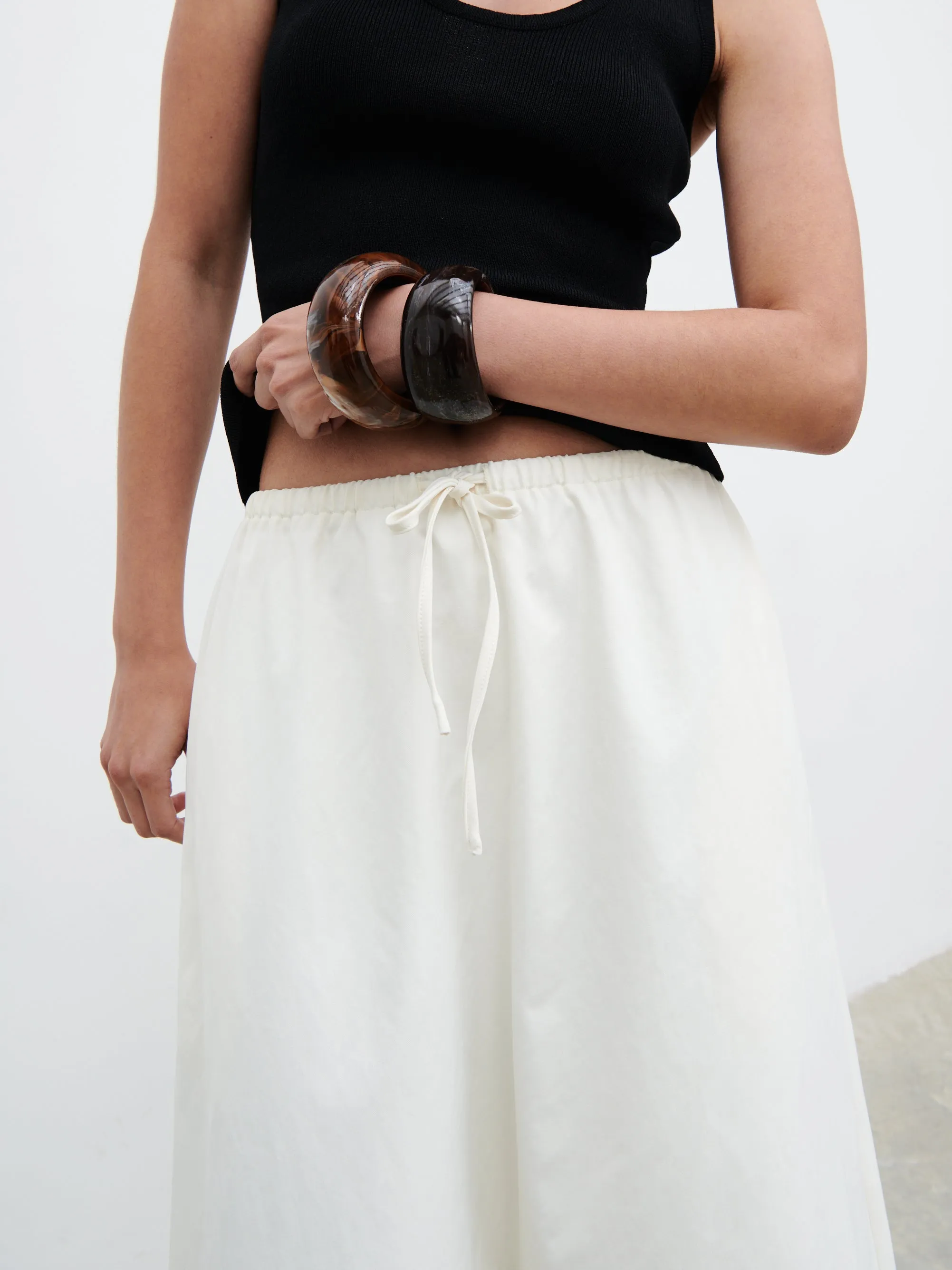 Kennedi Drawstring Maxi Skirt - Cream sold by Pretty Lavish product image thumbnail 4