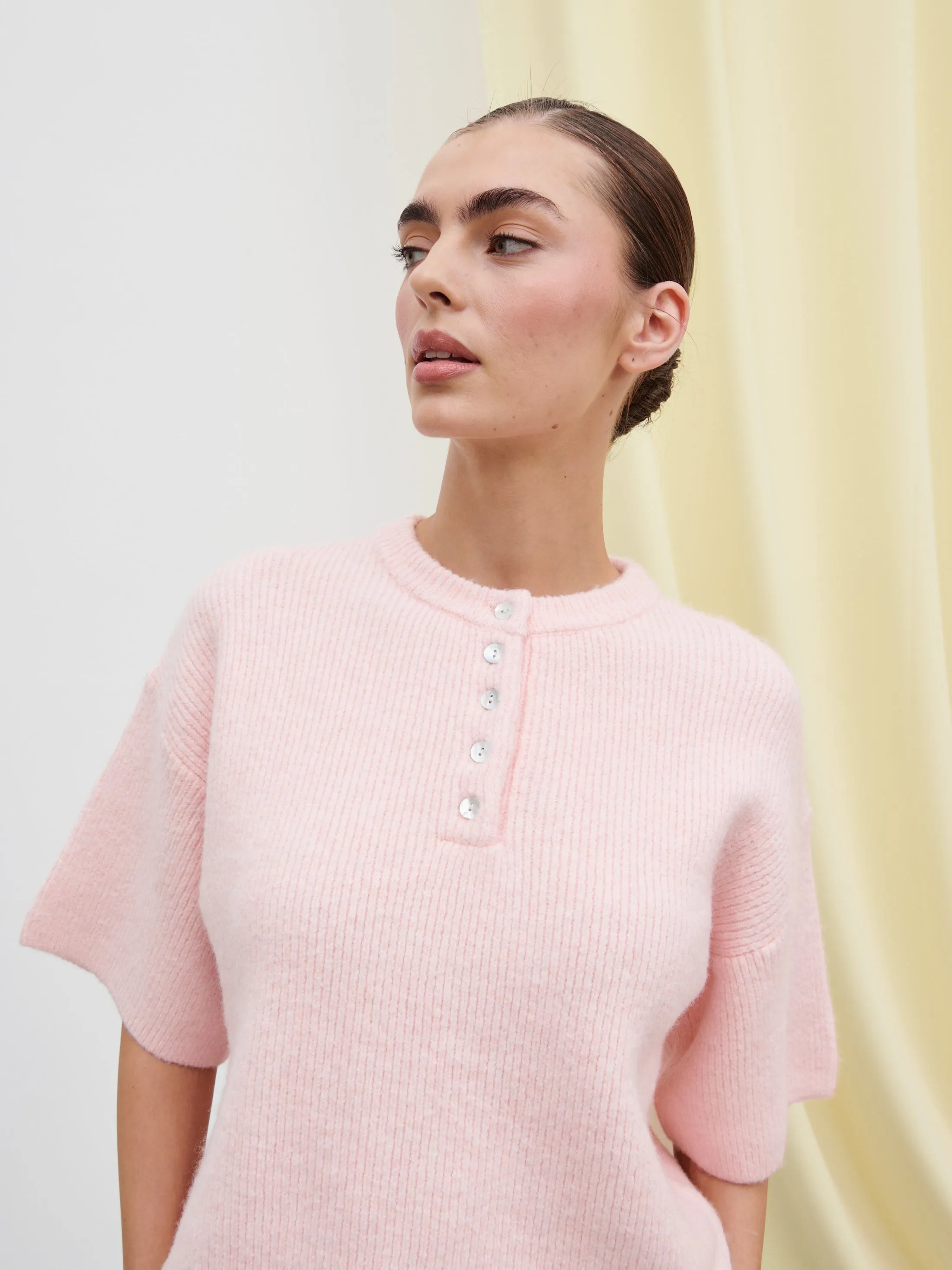 Amari Fluffy Knit Top - Pink sold by Pretty Lavish product image thumbnail 4
