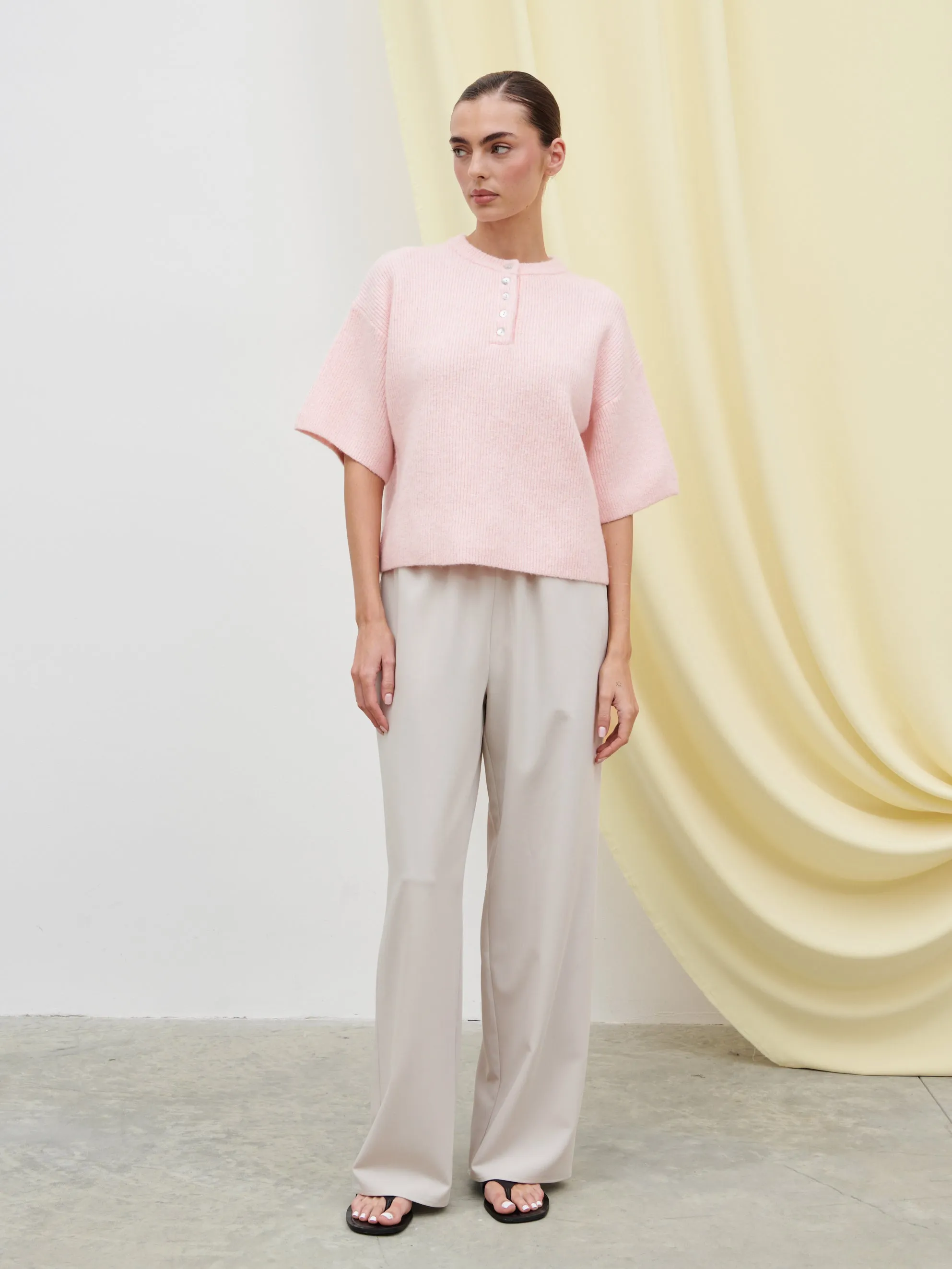 Amari Fluffy Knit Top - Pink sold by Pretty Lavish product image thumbnail 2