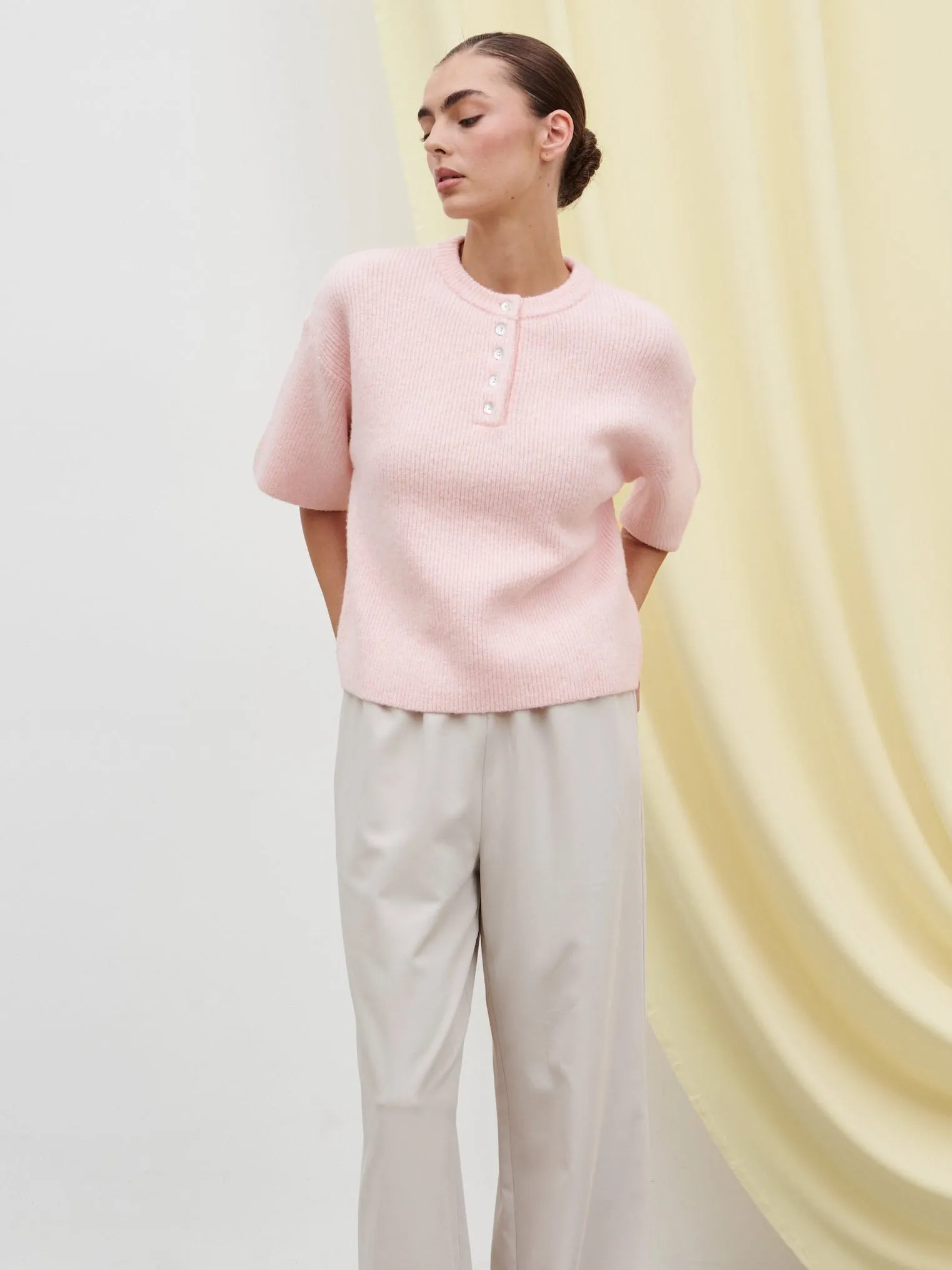 Amari Fluffy Knit Top - Pink sold by Pretty Lavish product image thumbnail 5