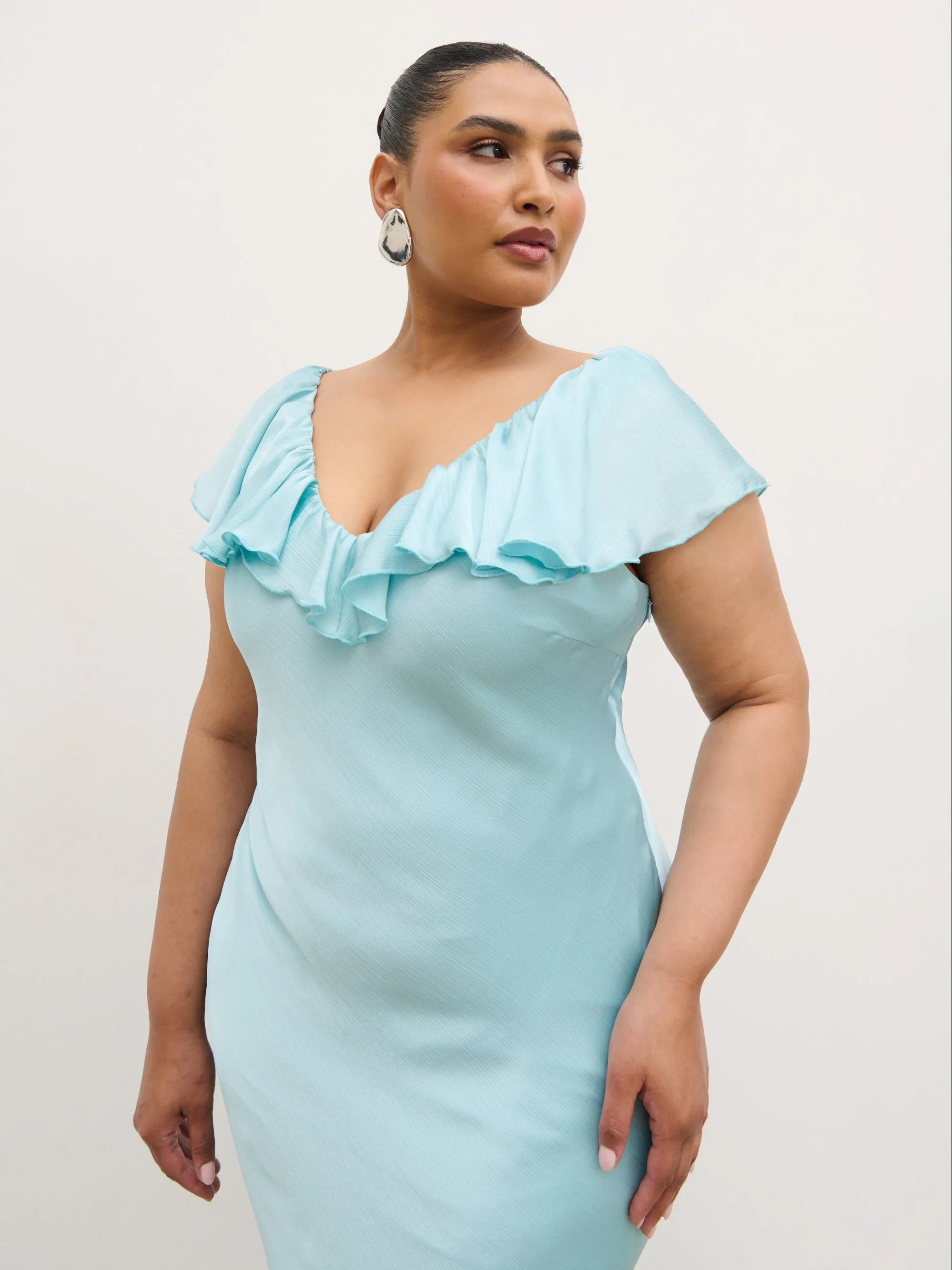 Adina Midaxi Dress Curve - Seaspray Blue sold by Pretty Lavish product image thumbnail 2
