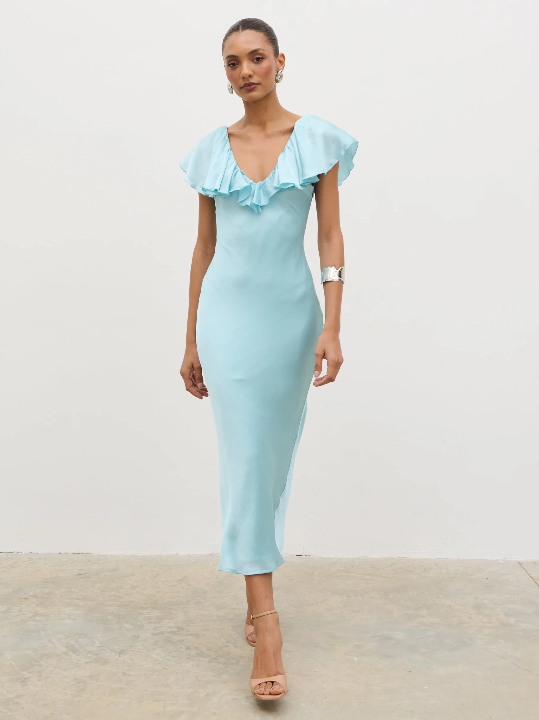 Adina Midaxi Dress - Seaspray Blue sold by Pretty Lavish product image thumbnail 5