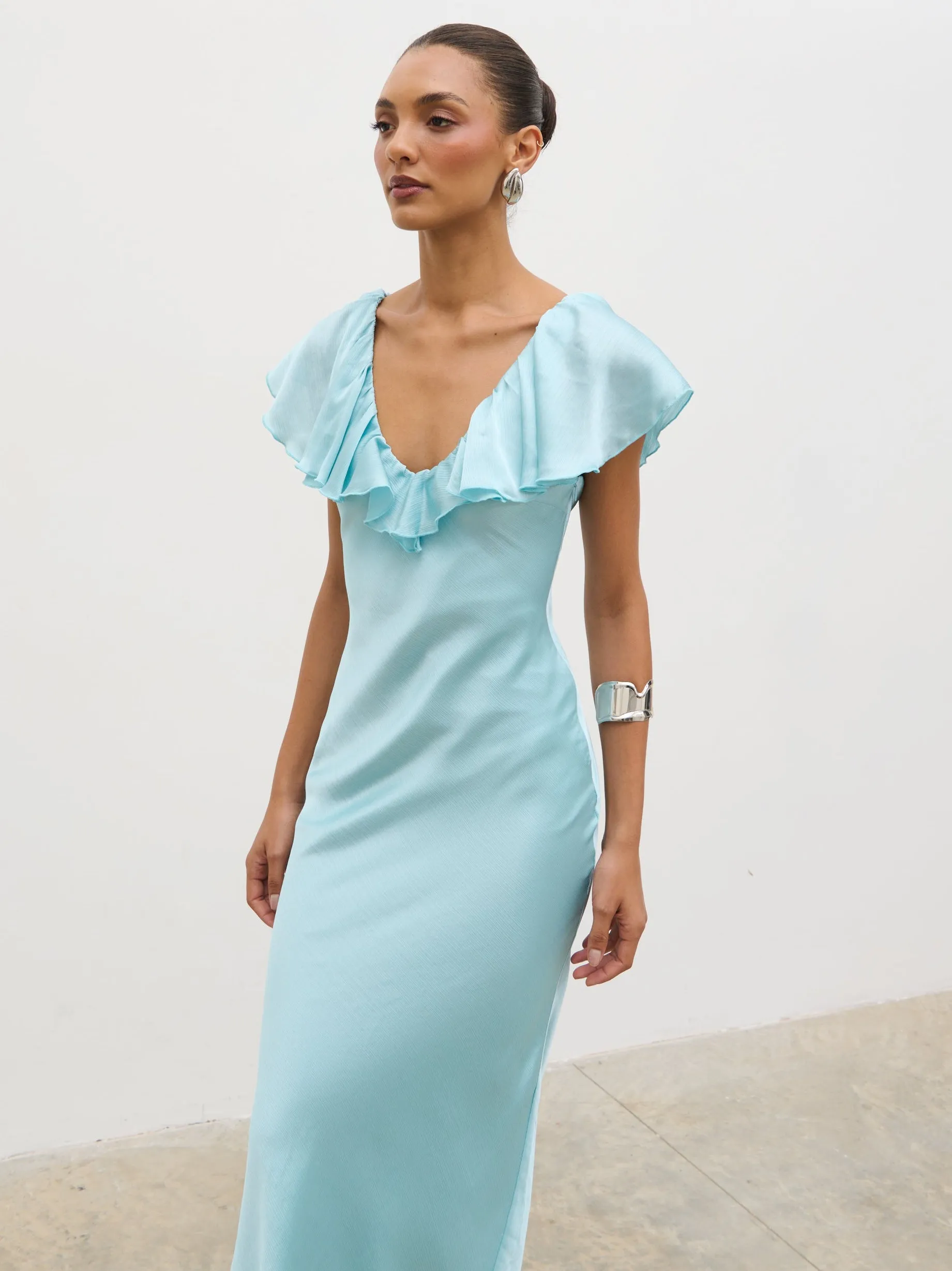 Adina Midaxi Dress - Seaspray Blue sold by Pretty Lavish product image thumbnail 3