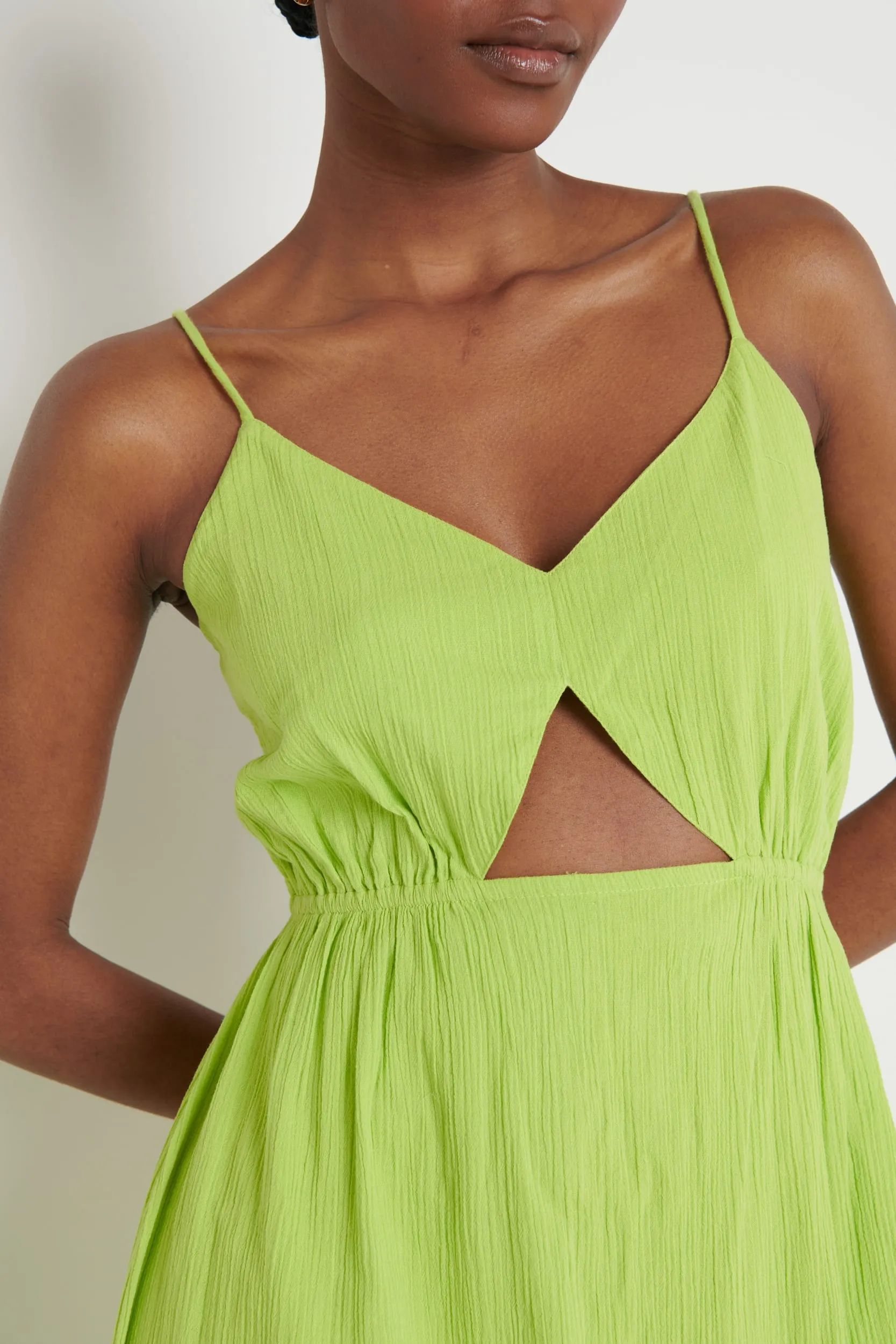 Talia Cut Out Midaxi Dress - Lime sold by Pretty Lavish product image thumbnail 2