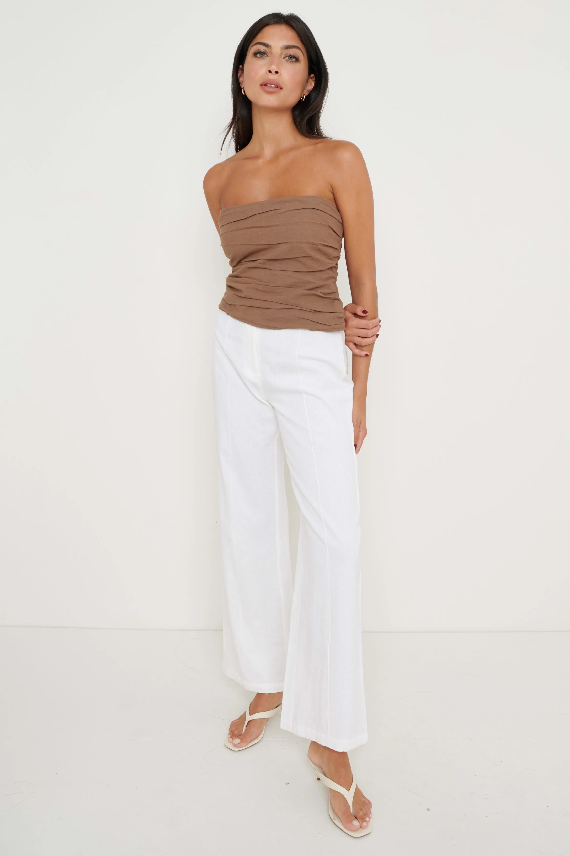 Matilda Corset Blouse - Brown sold by Pretty Lavish product image thumbnail 4