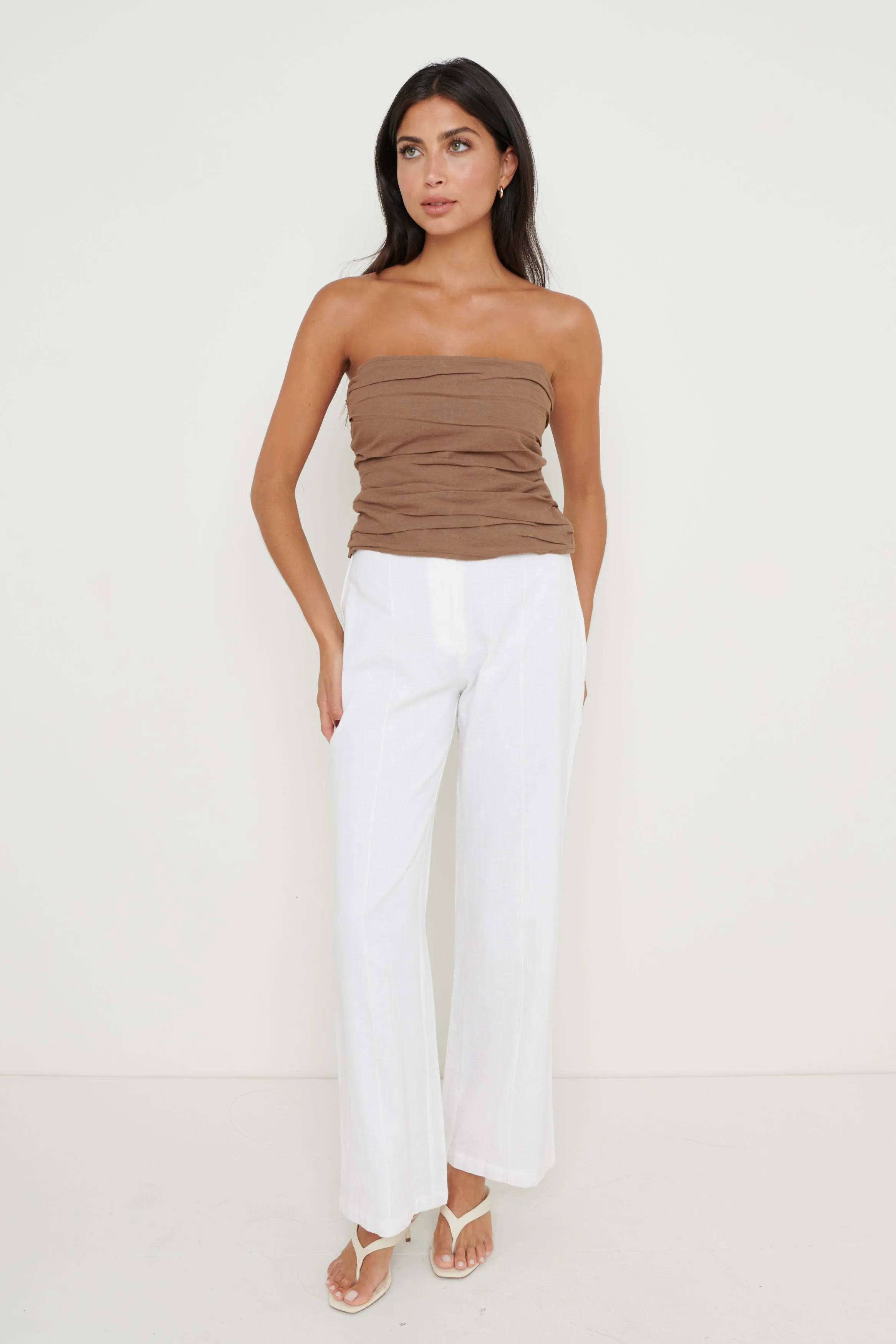 Matilda Corset Blouse - Brown sold by Pretty Lavish product image thumbnail 3